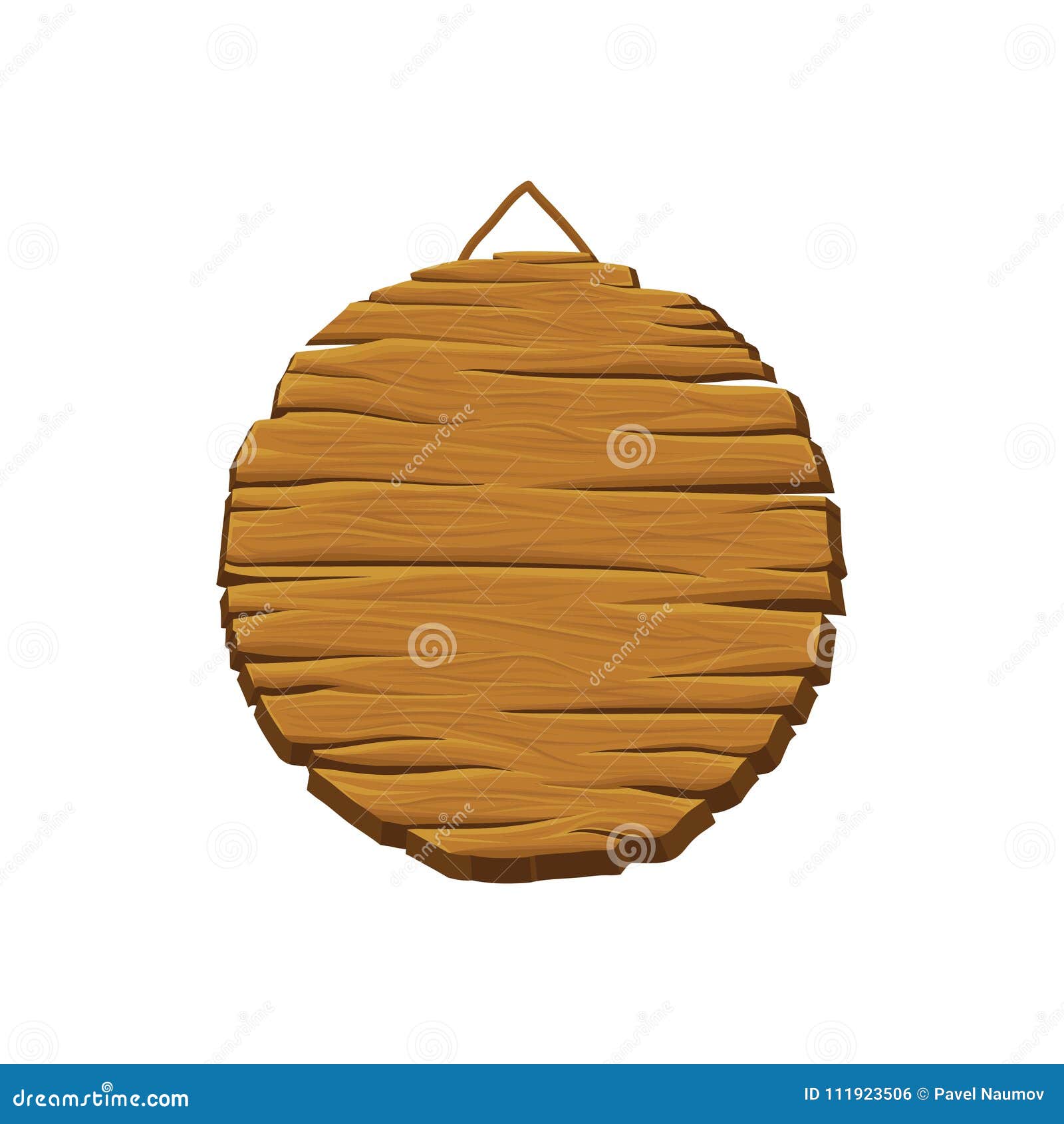 Round Wooden Board for Displaying Advertisements. Old Hanging Signboard  Stock Vector - Illustration of nature, background: 111923506