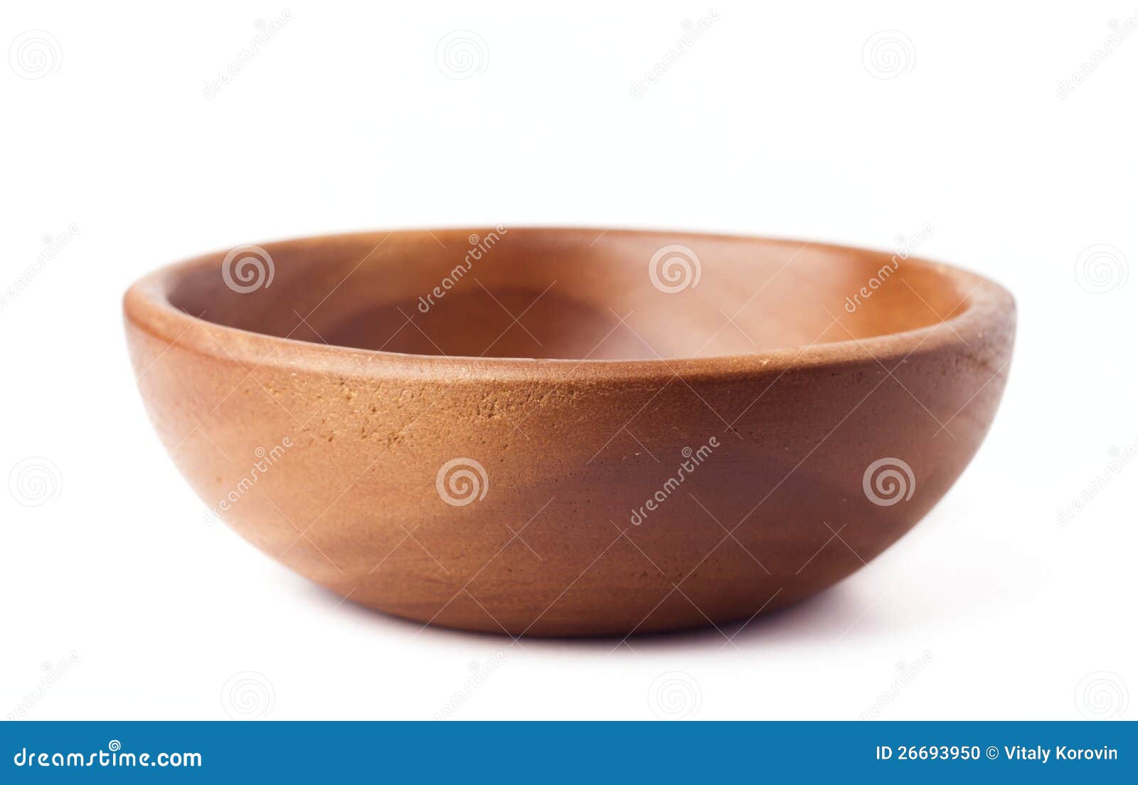 Round Wooden Bowl stock photo. Image of wood, background 26693950