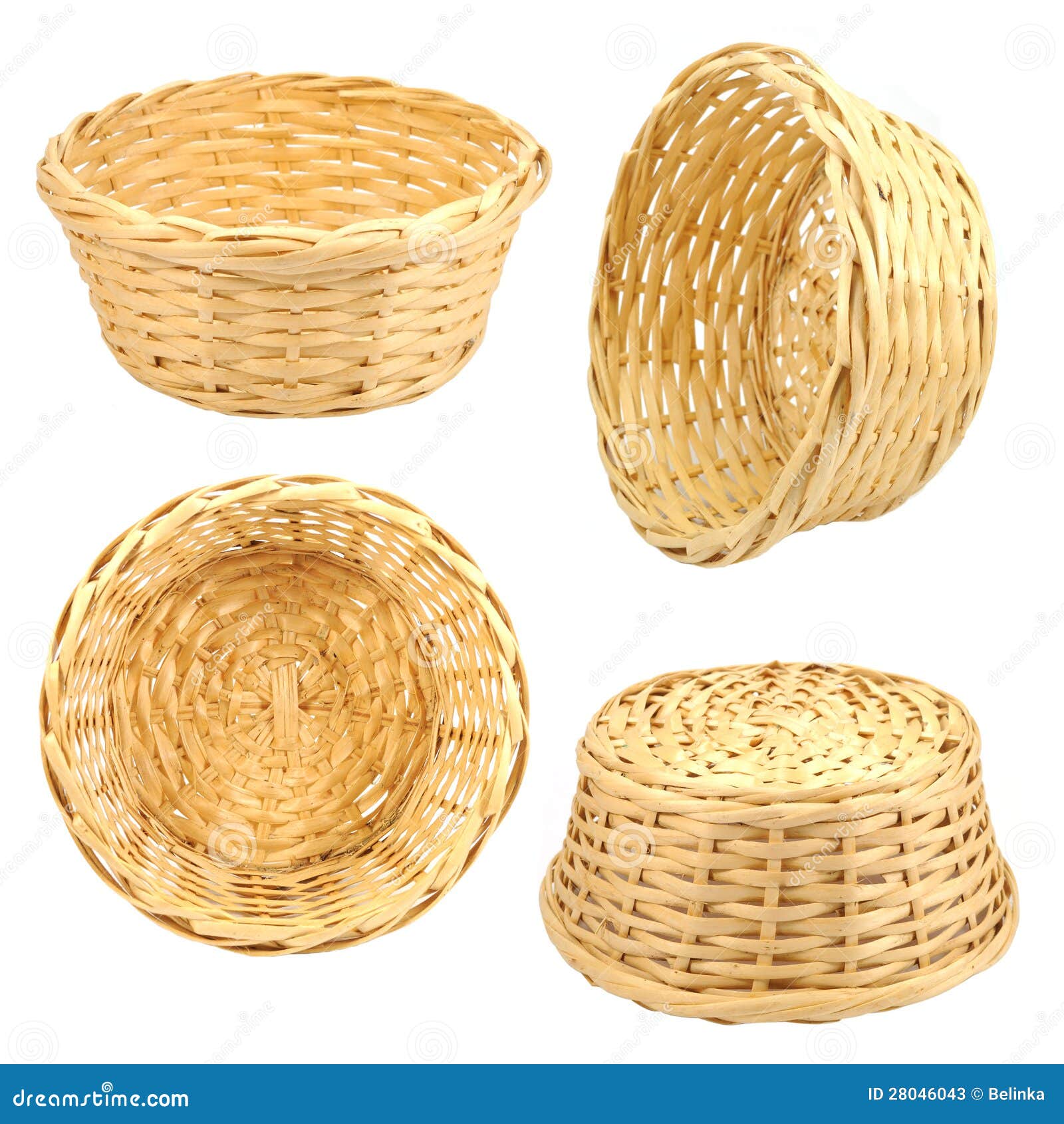 Round woven straw basket stock image. Image of grip, isolated 28046043