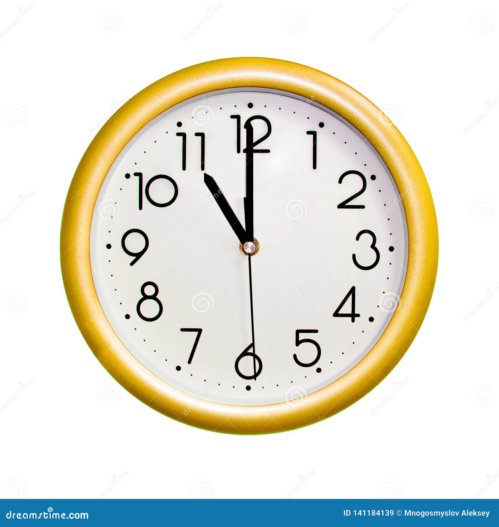 Round yellow clock stock image. Image of clock, background 141184139