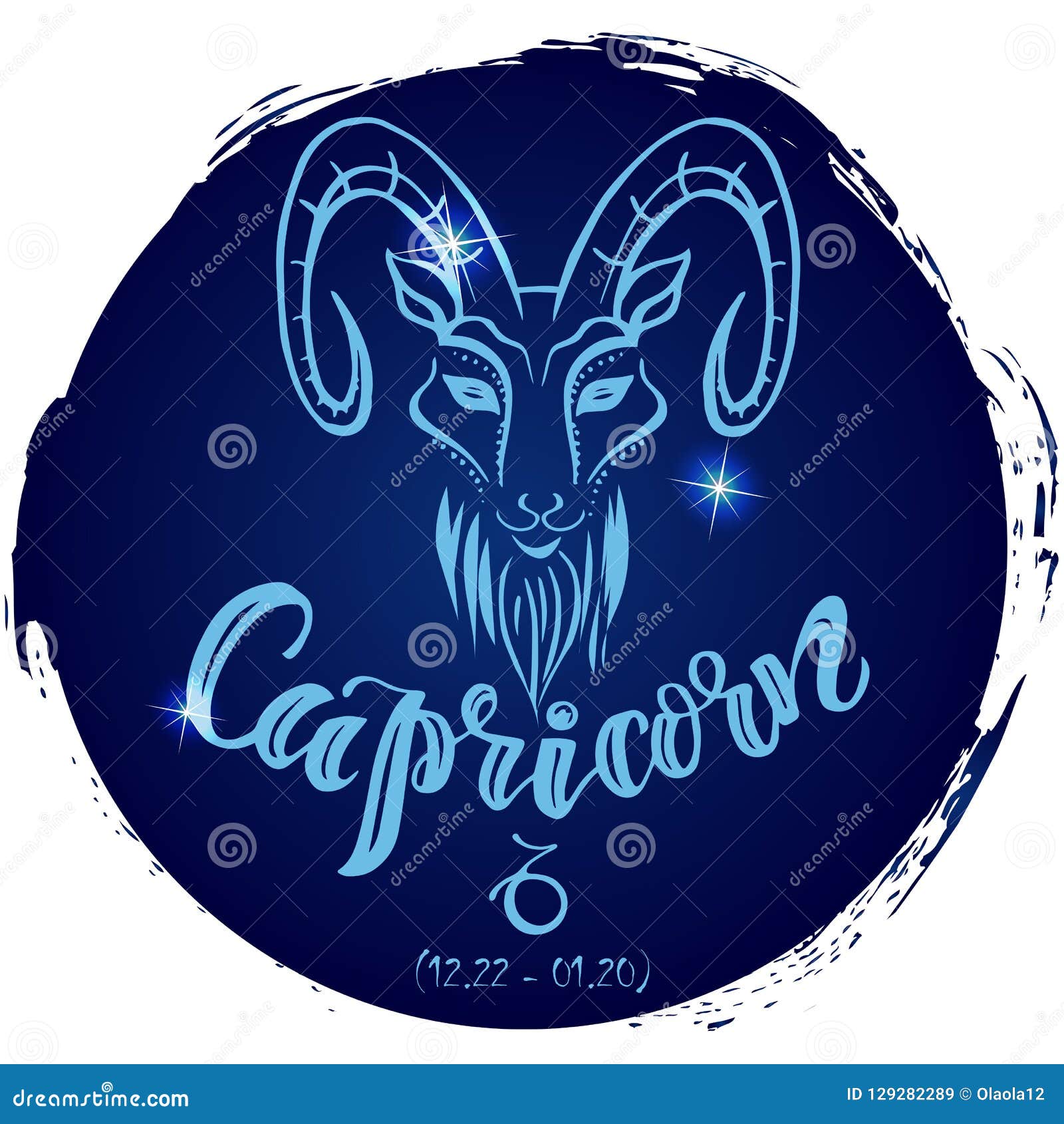 Sign Capricorn Astrologic Infographics Stock Image | CartoonDealer.com ...