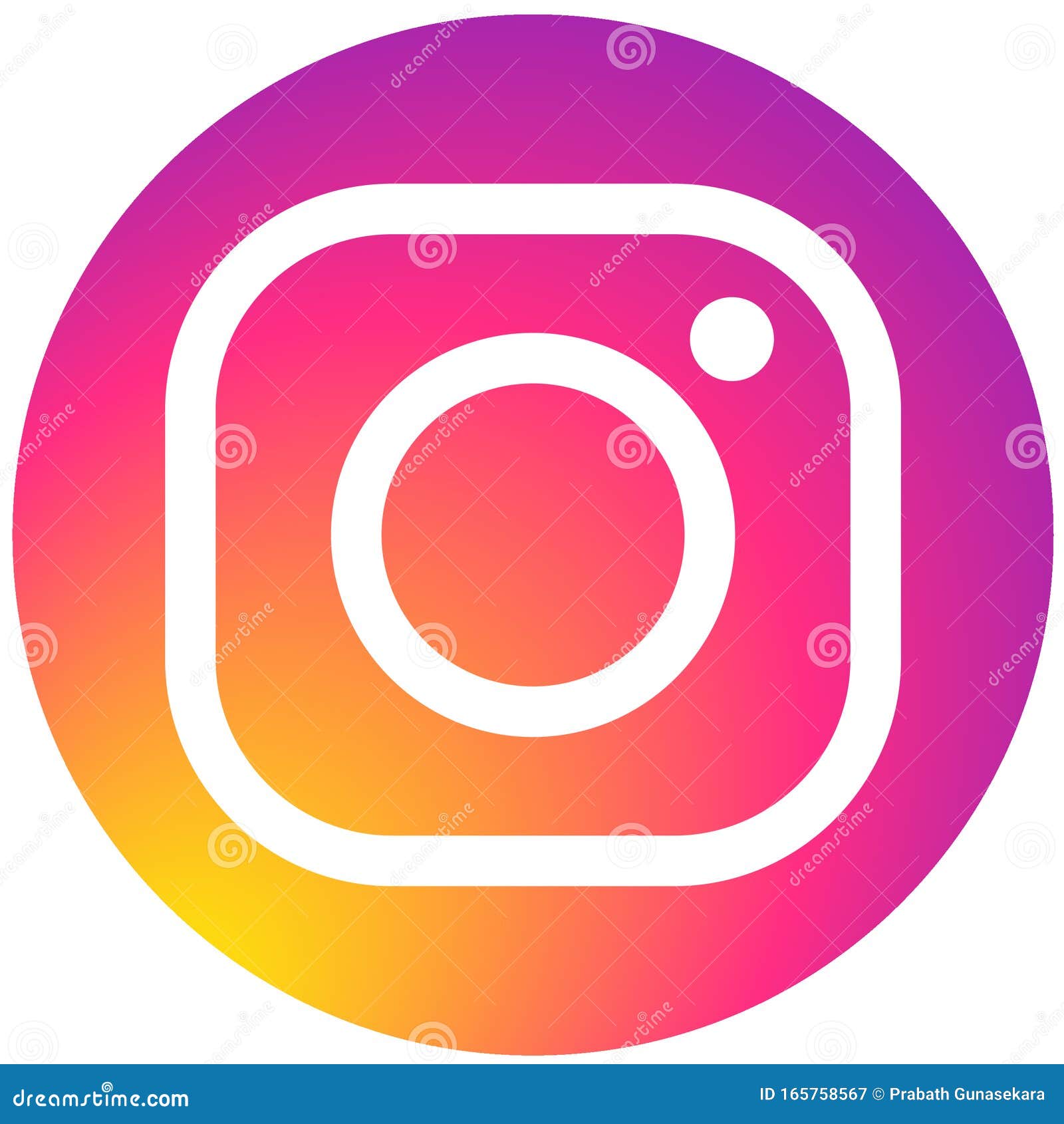 Rounded Instagram Logo for Web and Print Editorial Photography -  Illustration of social, logos: 165758567