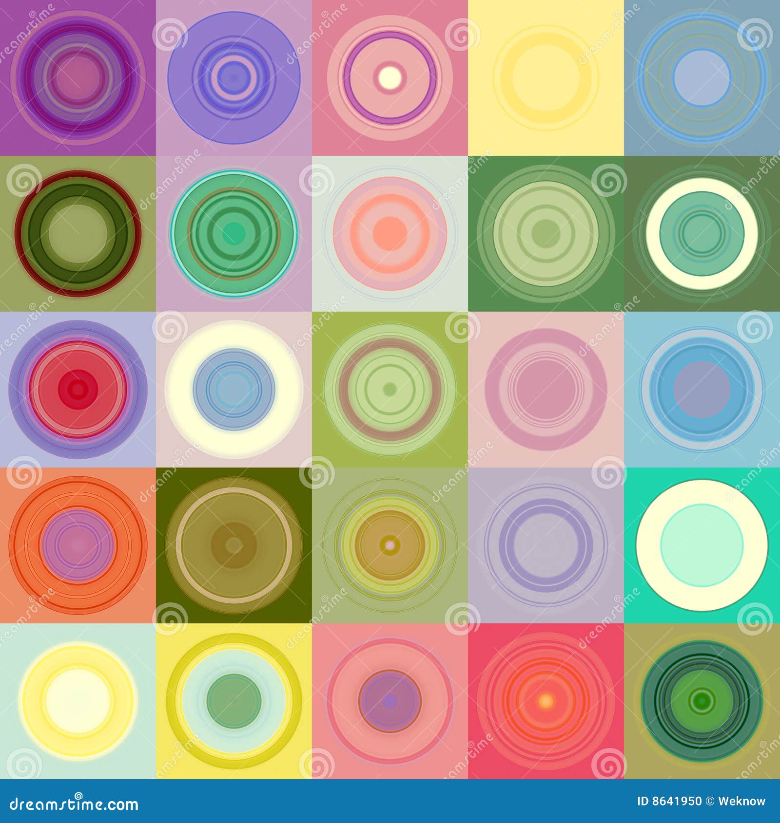 Rounds in blocks pattern stock illustration. Illustration of design