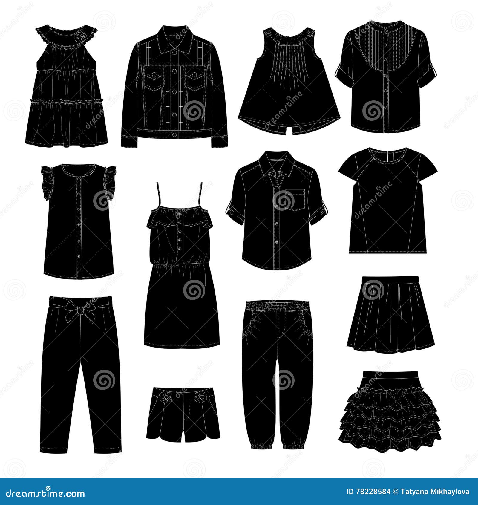 Selar O Vetor De Bonecas De Papel Digital Para Imprimir Moda Garotas Roupas  Vestidas Casaco De Terno Ilustração Stock - Ilustração de digital, vetor:  171781703