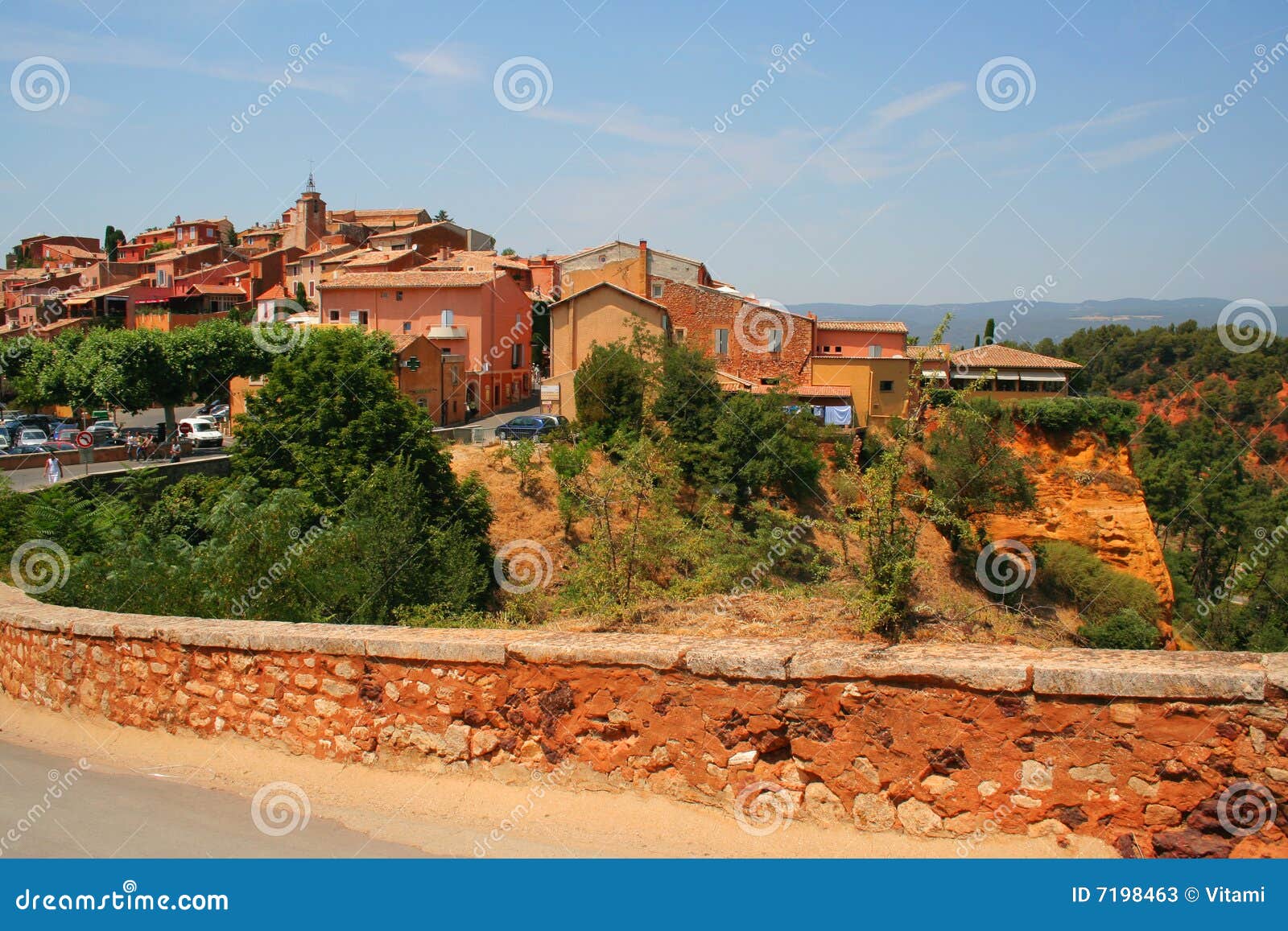 Roussillon, De Provence, Frankrijk Stock Afbeelding - Image of stad ...