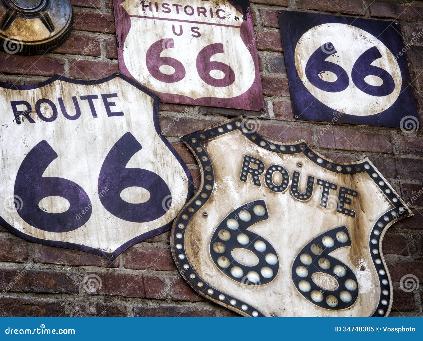 Route 66 Collection Stock Image Image Of Historical