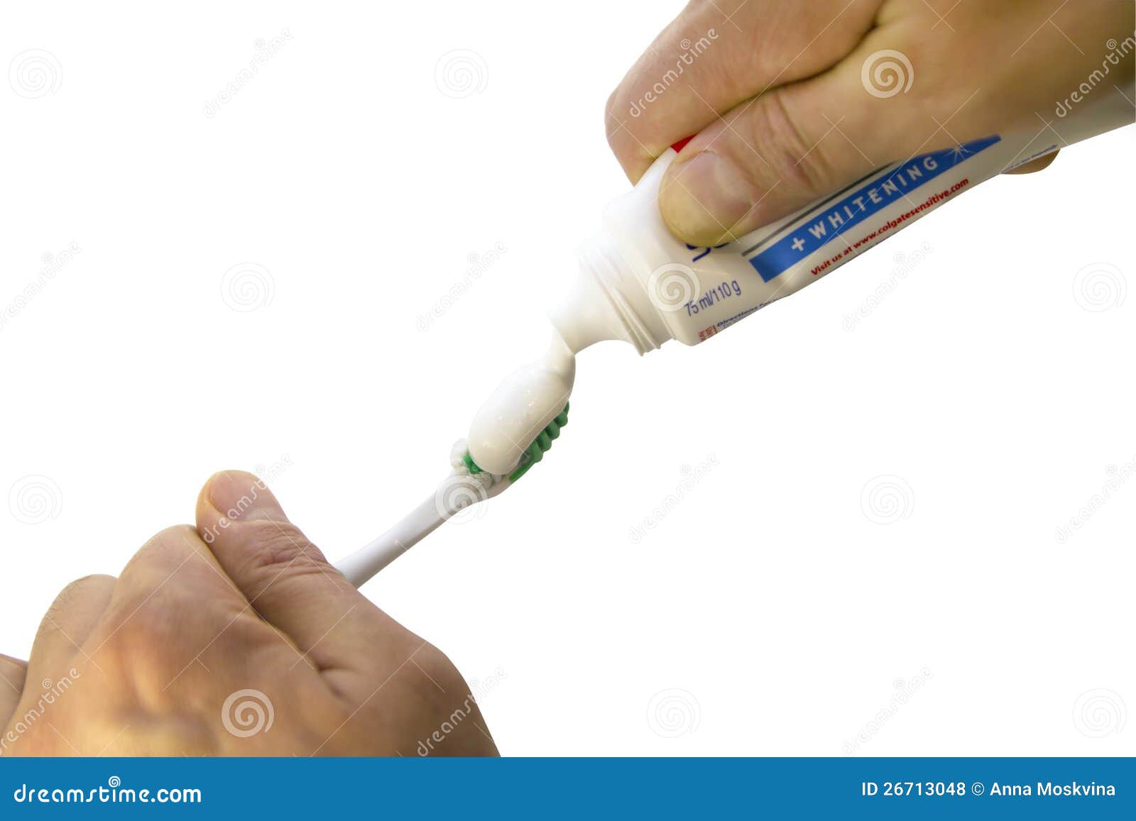 Routine Tooth Care Dental with Clipping Path Stock Photo Image of