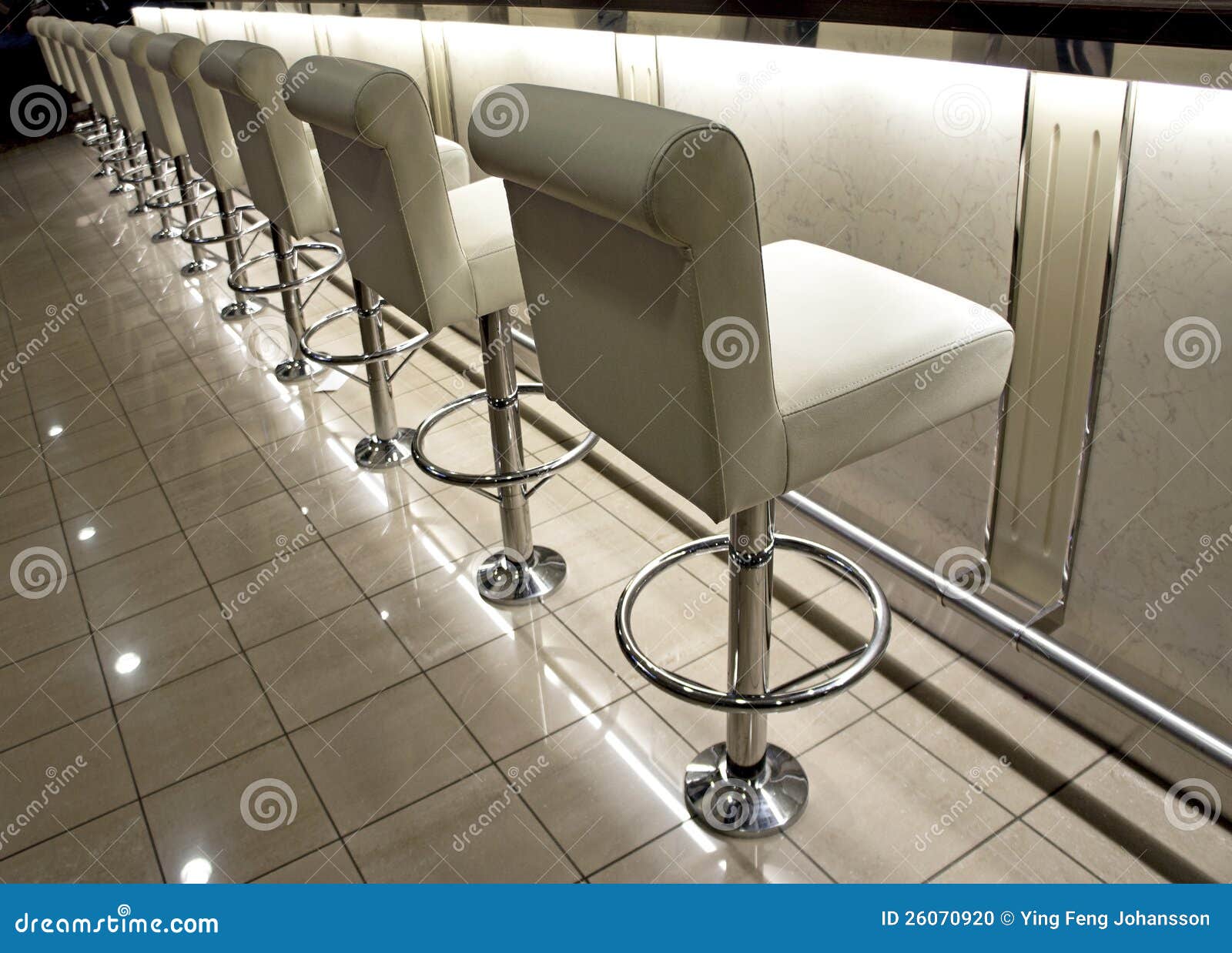 Row of bar stools stock photo. Image of contemporary 26070920
