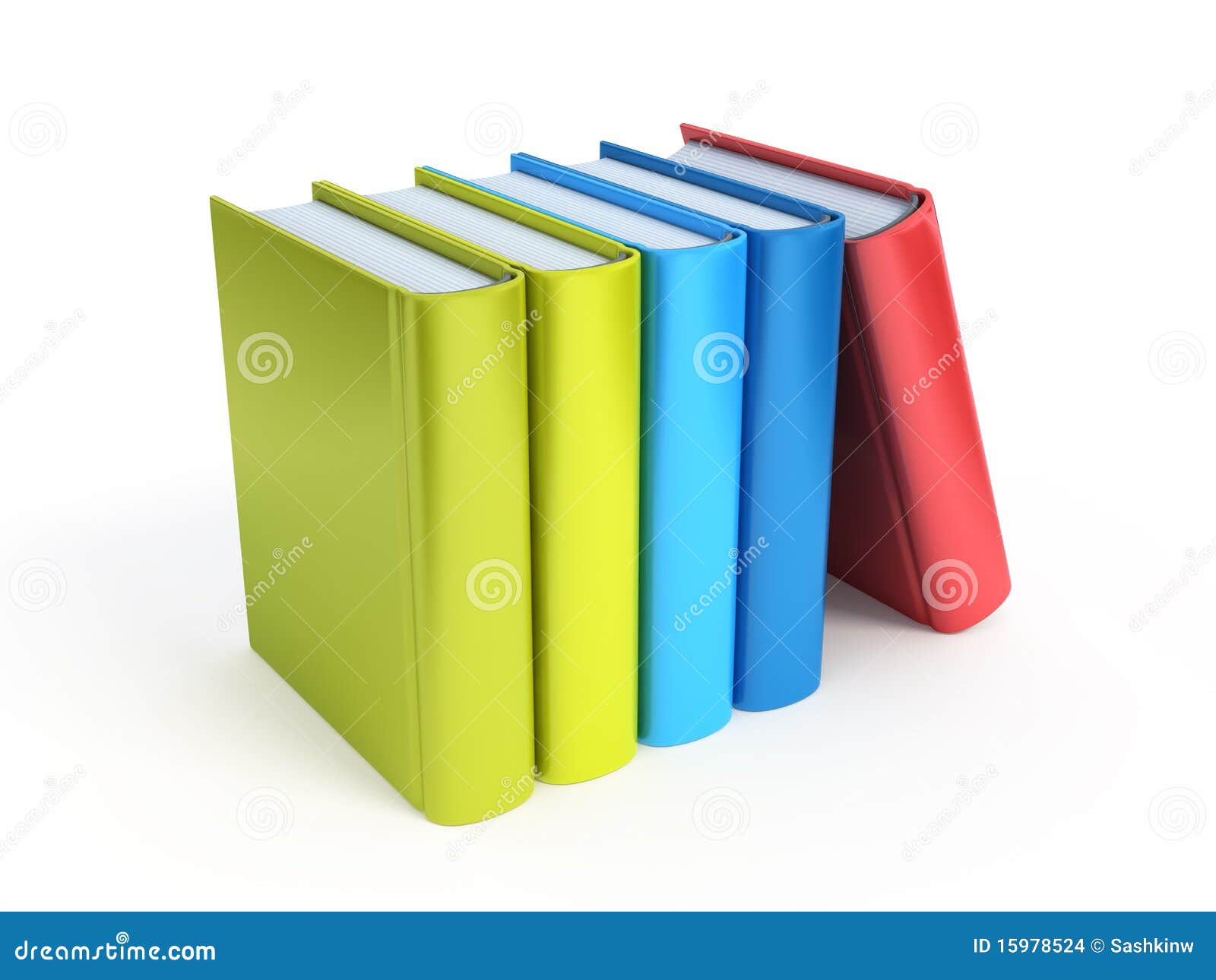 Row of colorful books stock illustration. Illustration of business ...