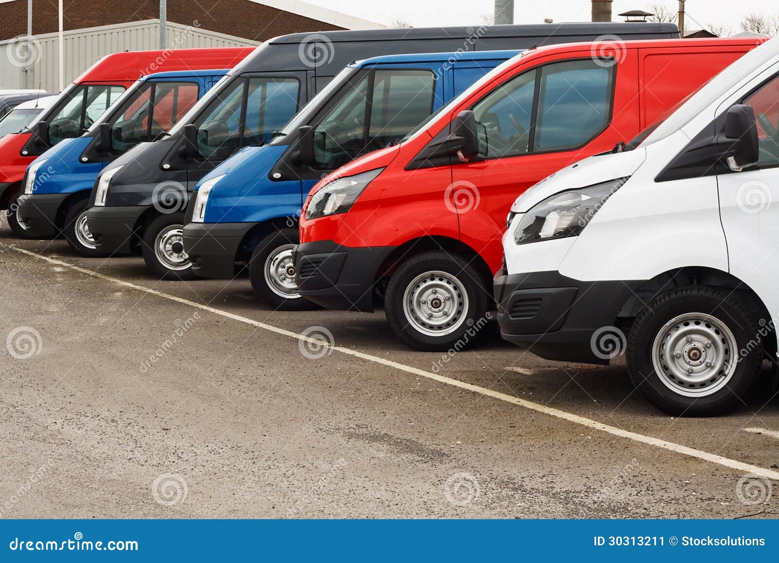 Used van sales stock image. Image of 