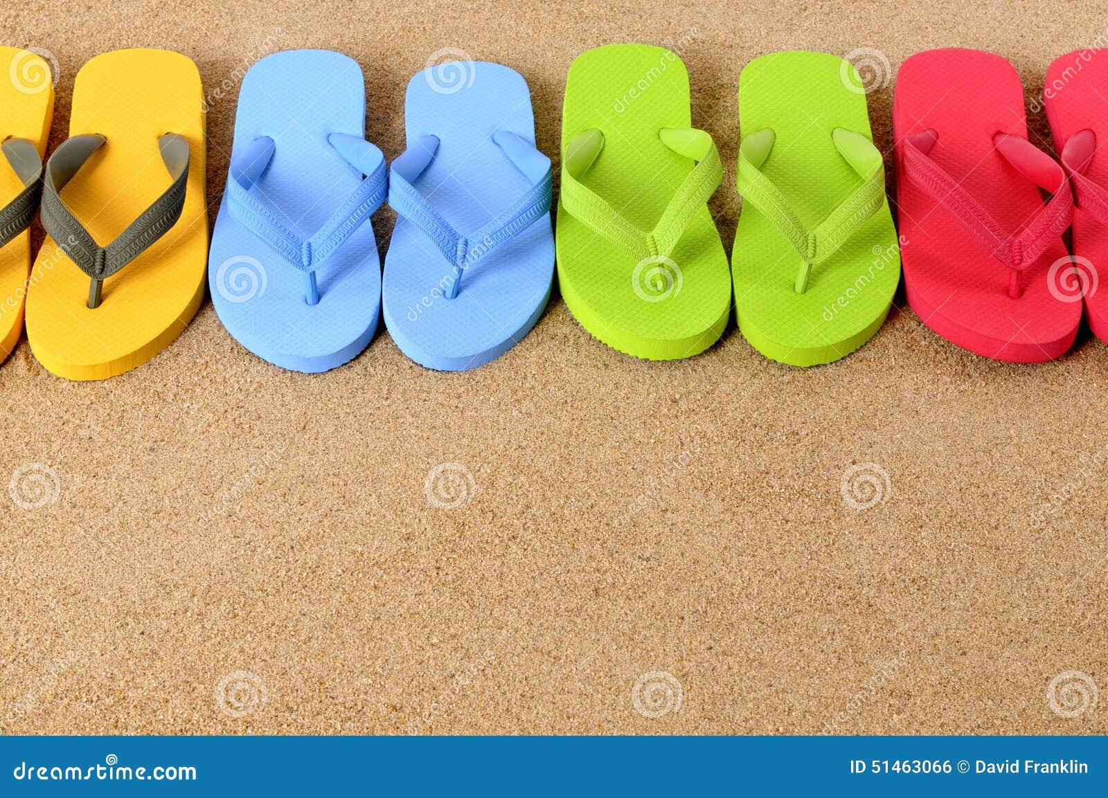 Flip Flops Summer Beach Sand Background Copy Space Stock Photo - Image ...