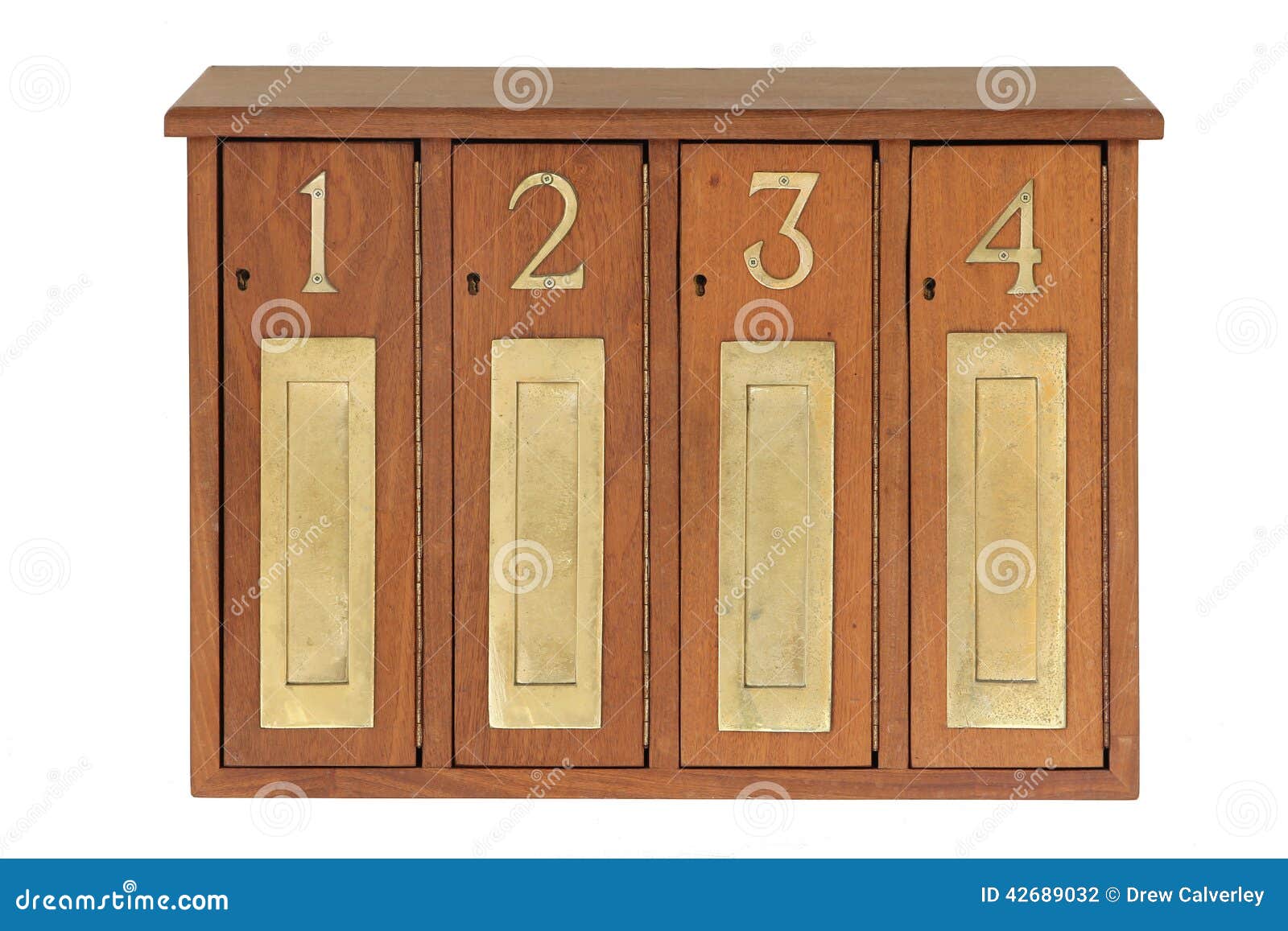A Row of Letter Boxes stock photo. Image of metal, lock 42689032