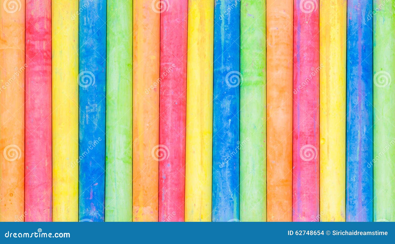 Row of Rainbow Chalk Background Stock Photo Image of line, paint