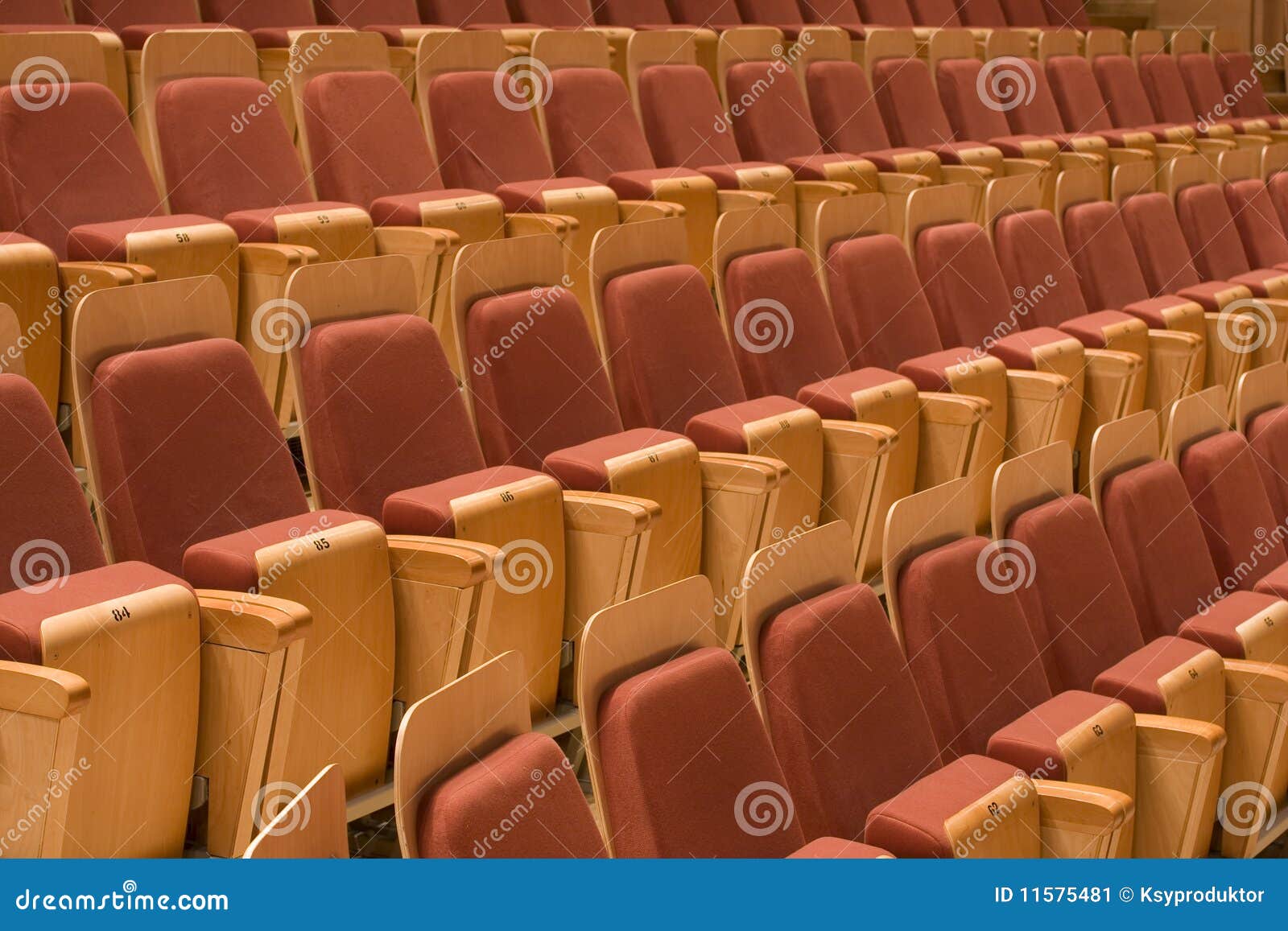 Row Of Seats At The Philharmonic Stock Image - Image of seat, stage