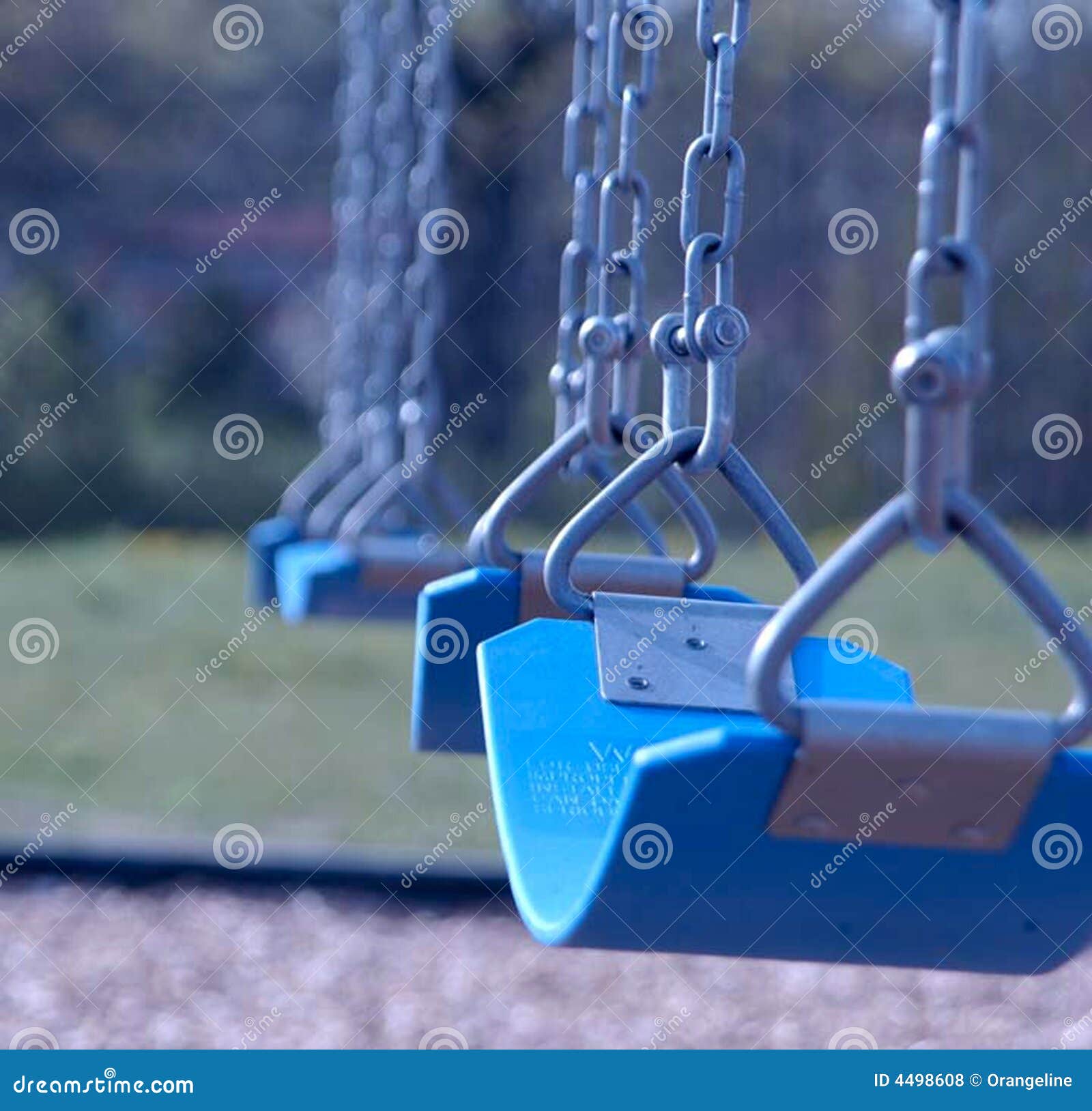 Row of Swings stock photo. Image of abandoned, outside 4498608