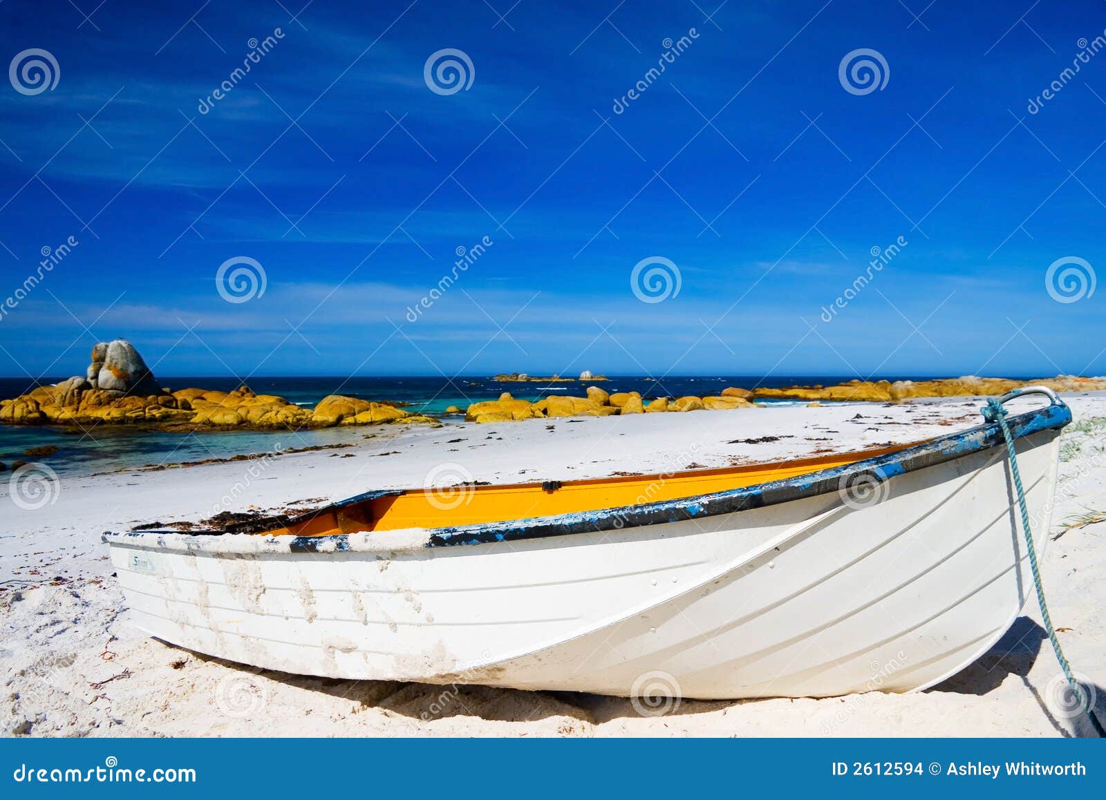 rowboat on beach