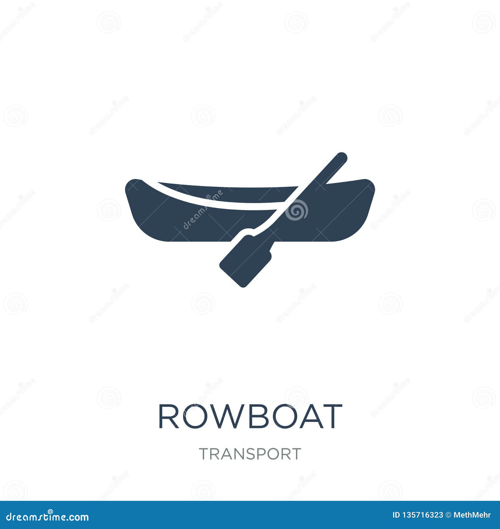 Rowboat Icon Rowing Row Boat Kayak Rower Sport Vector Black White ...