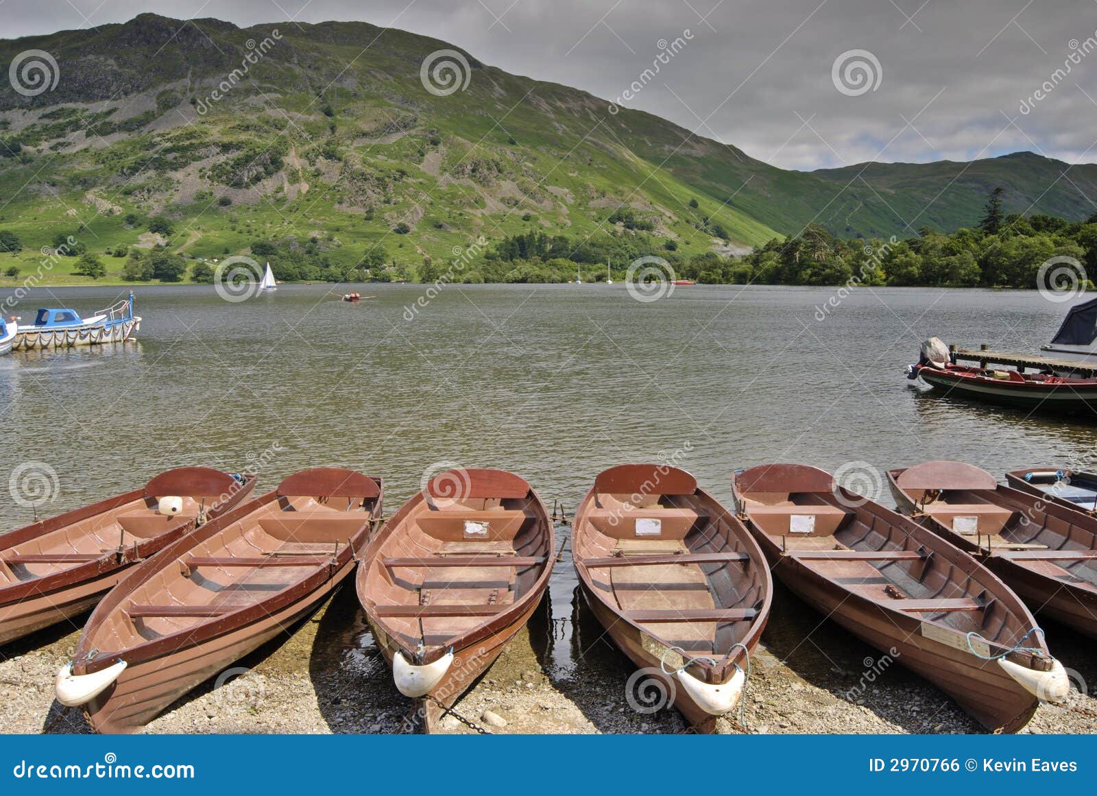 Rowboats on Ullswater stock photo. Image of glenridding 2970766