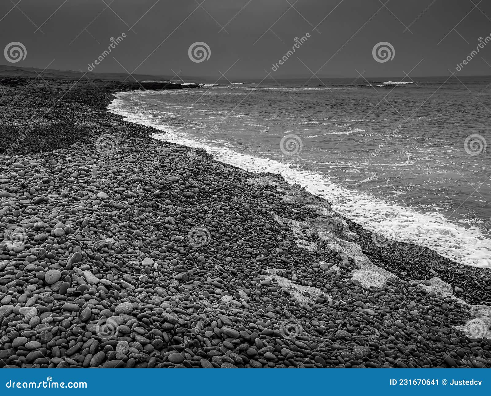 Rowdy Atlantic Ocean View in Cape Verde Stock Image - Image of gray, ocean:  231670641