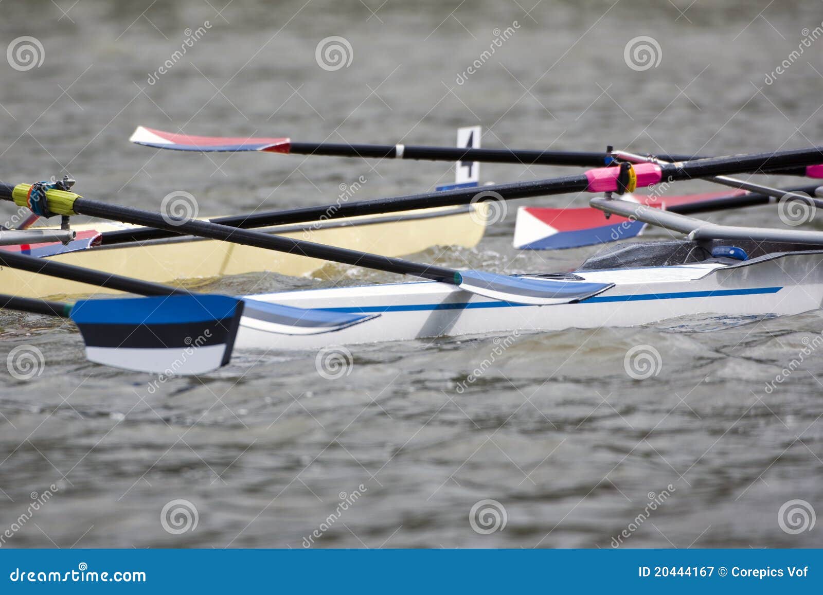 Rowing boat collision stock image. Image of high, sports 20444167