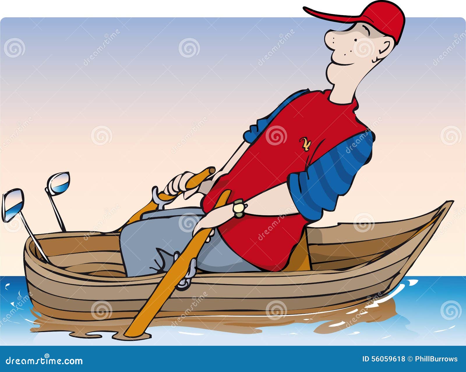 Rowing Invention Stock Vector - Image: 56059618