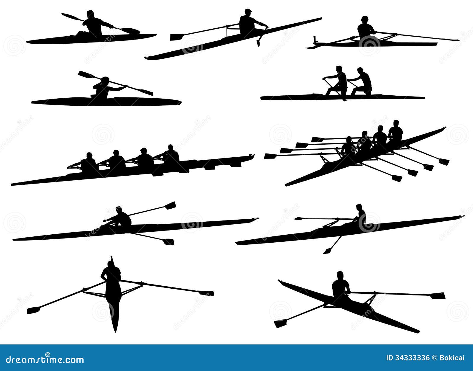 rowing shell clipart free