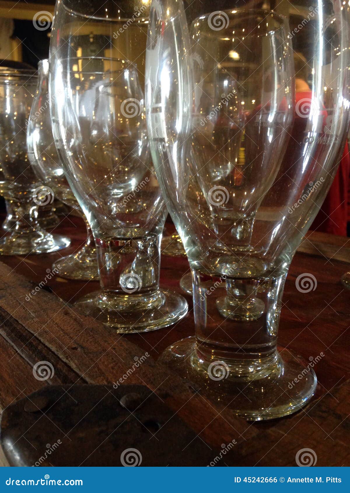 Rows of beer glasses stock photo. Image of glasses, brewery 45242666