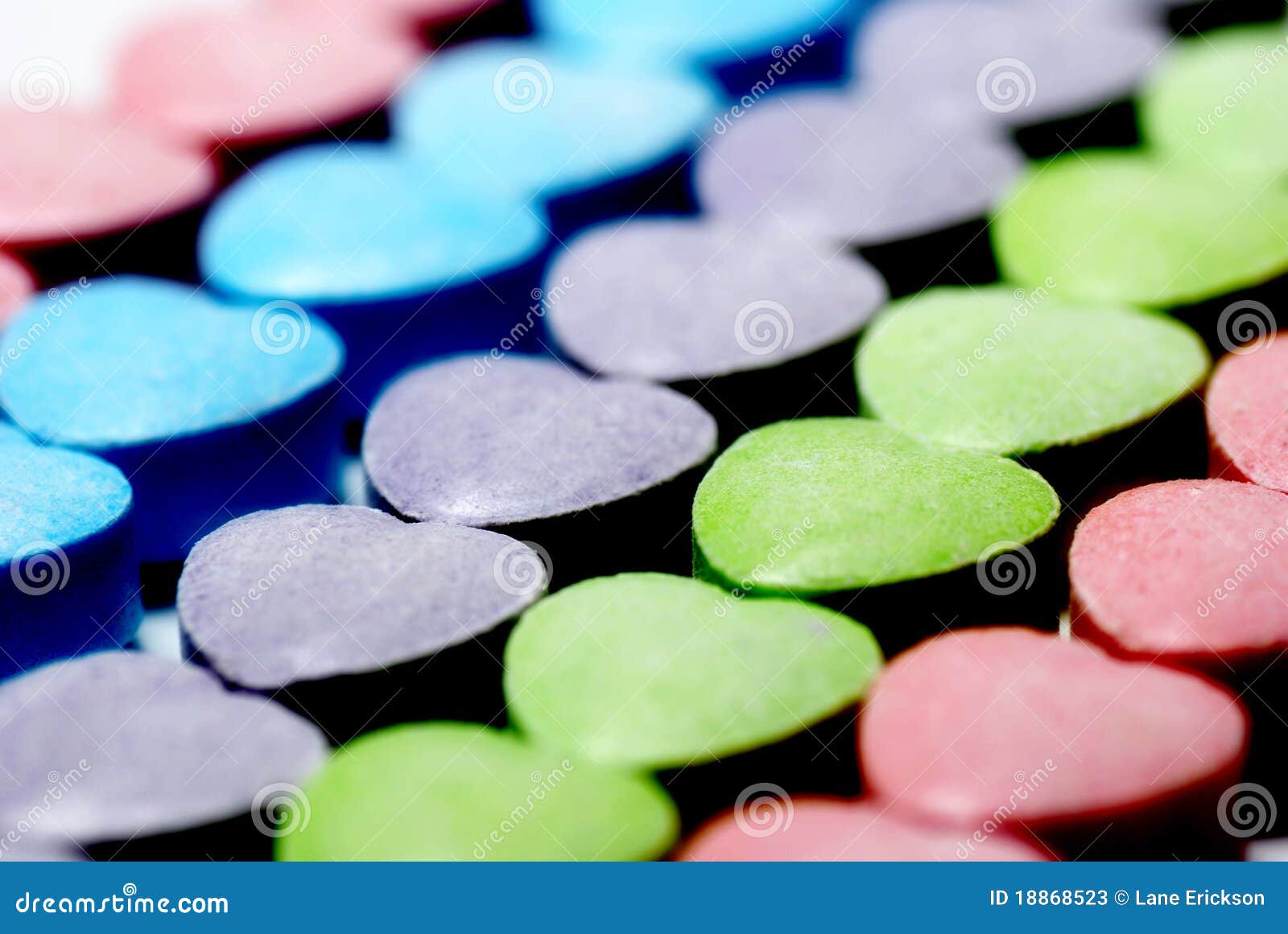 Rows of Candy Hearts stock image. Image of colorful, love 18868523