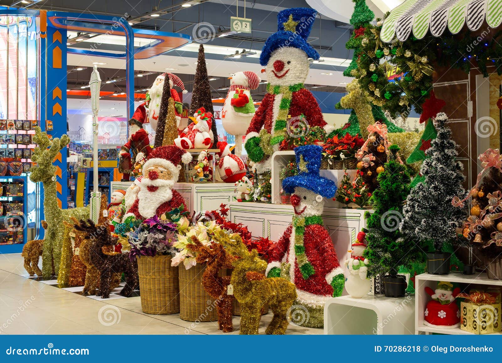 Rows of Christmas Toys in the Supermarket Siam Paragon , Bangkok ...