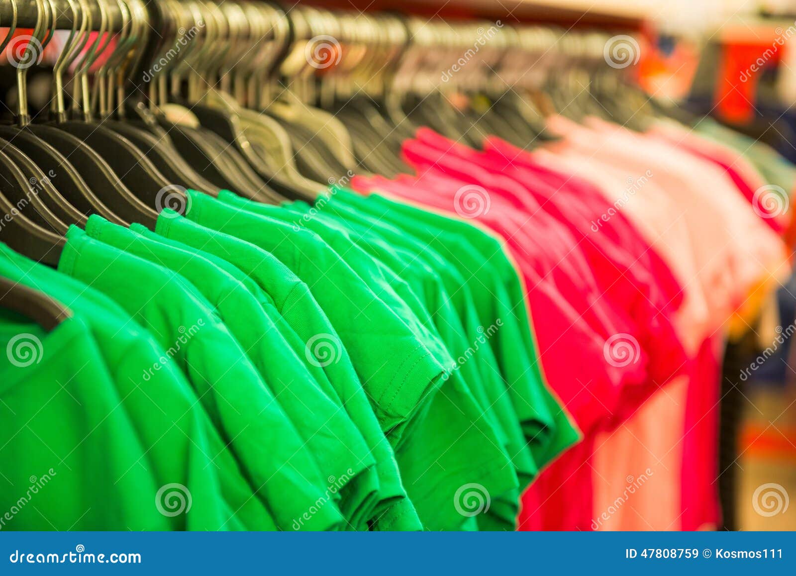 Rows of cotton T-shirts stock image. Image of choosing - 47808759