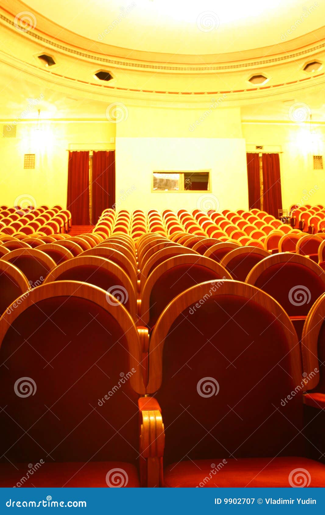 Rows of theatre seats stock image. Image of room, ceremony 9902707
