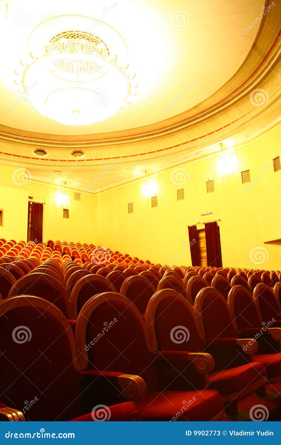 Rows of theatre seats stock image. Image of concert, cinema 9902773
