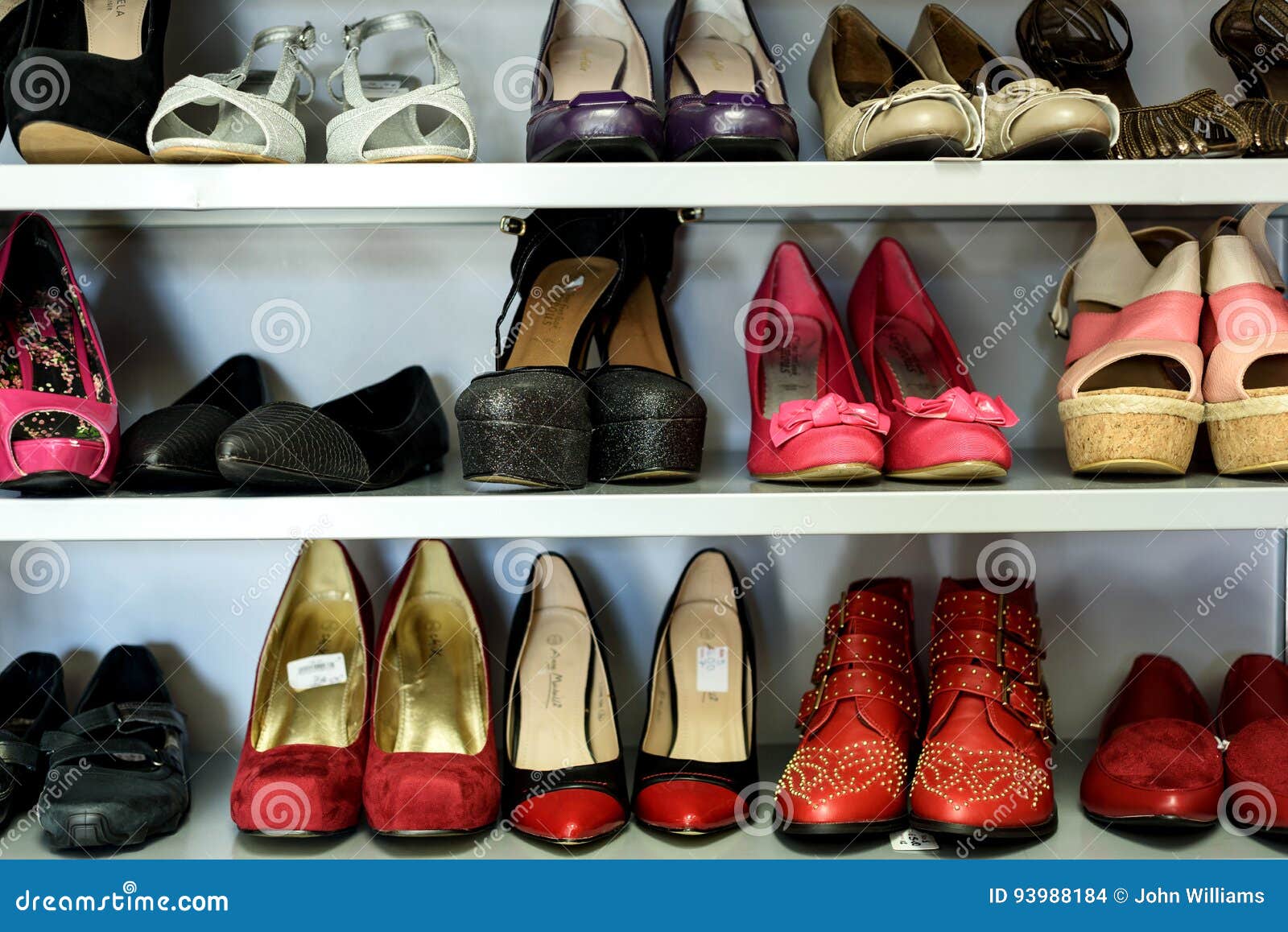 Rows of Womens Second Hand Shoes Editorial Stock Image - Image of ...