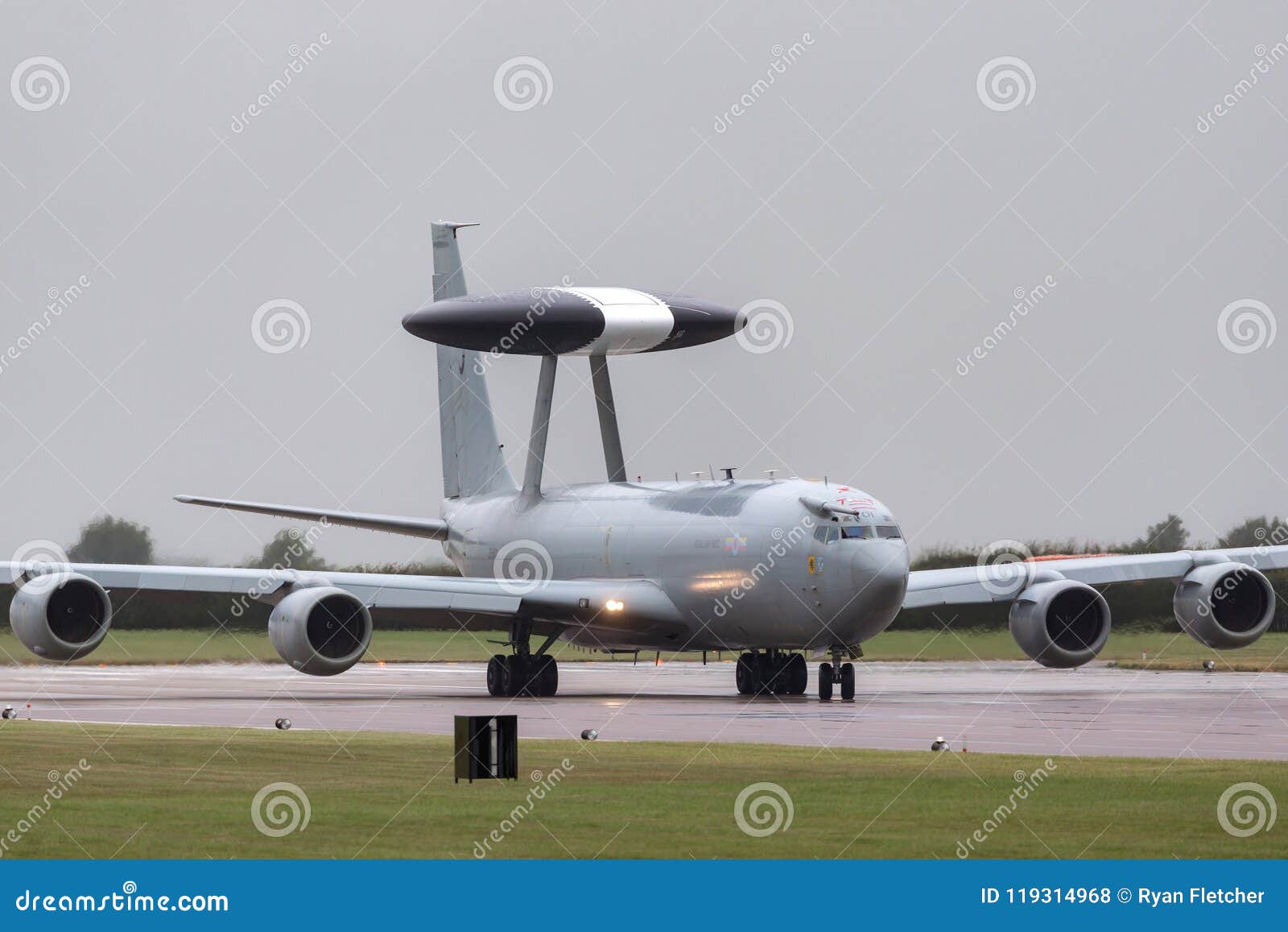 Royal Air Force Raf Boeing E 3d Sentry Airborne Early Warning Awacs Aircraft Zh101 At Royal Air Force Station Waddington Editorial Stock Photo Image Of Flight July