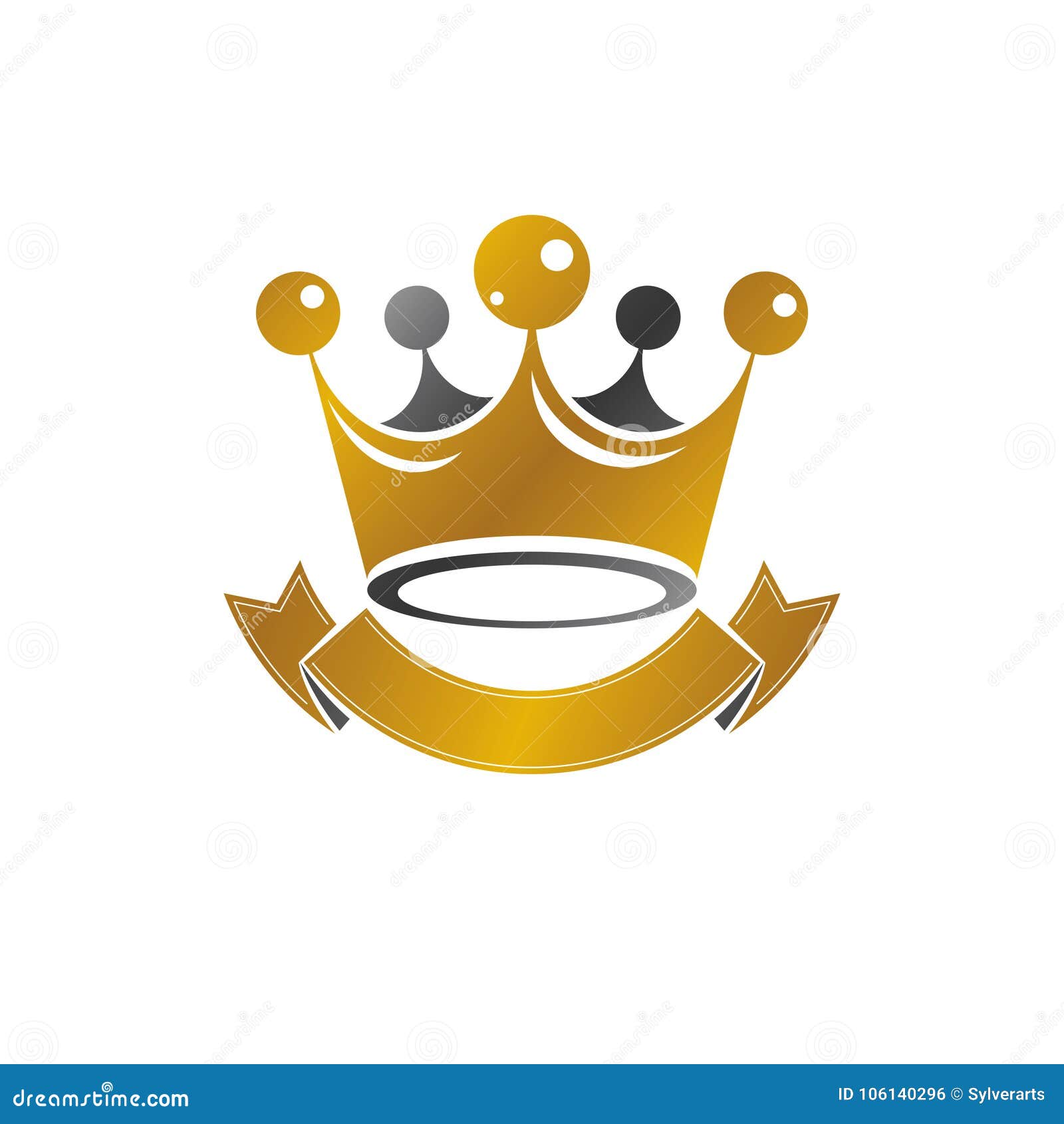Download Royal Crown Emblem. Heraldic Vector Design Element. Retro ...