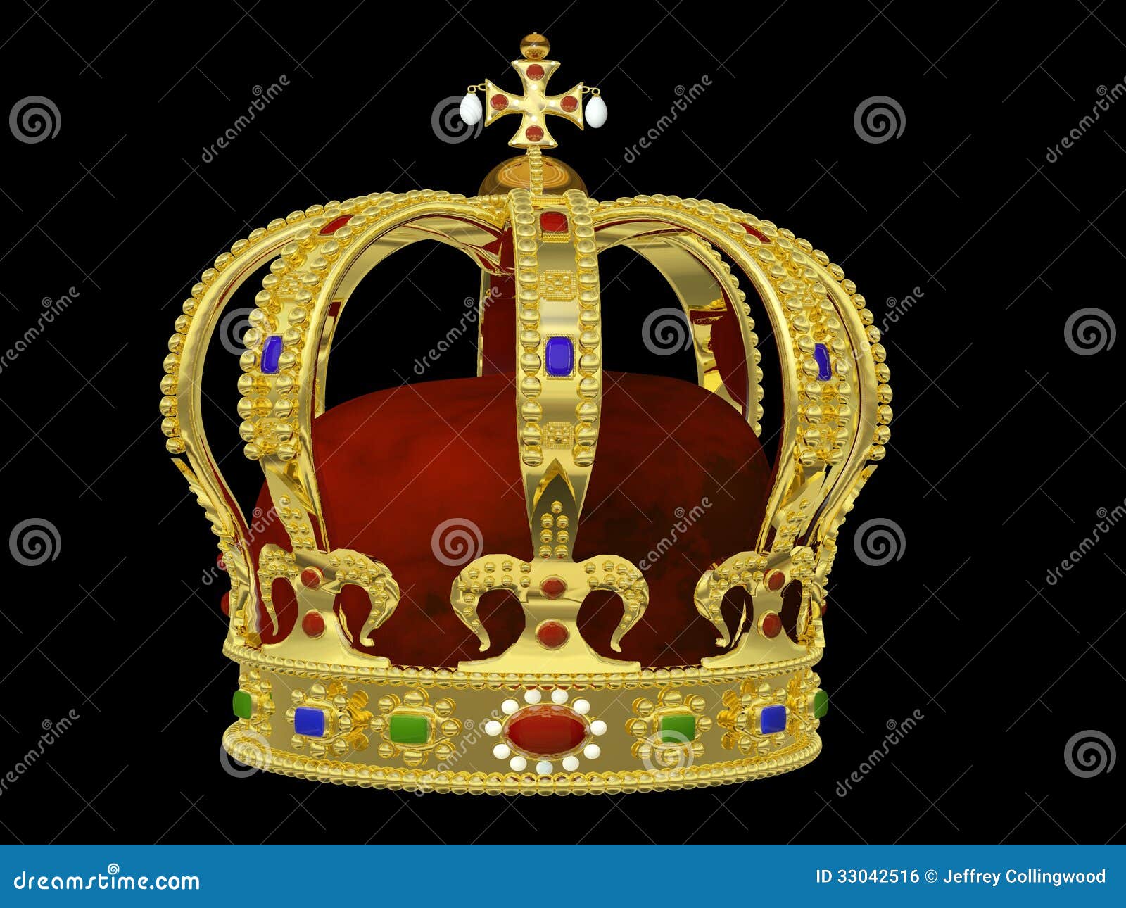 royal crown with jewels