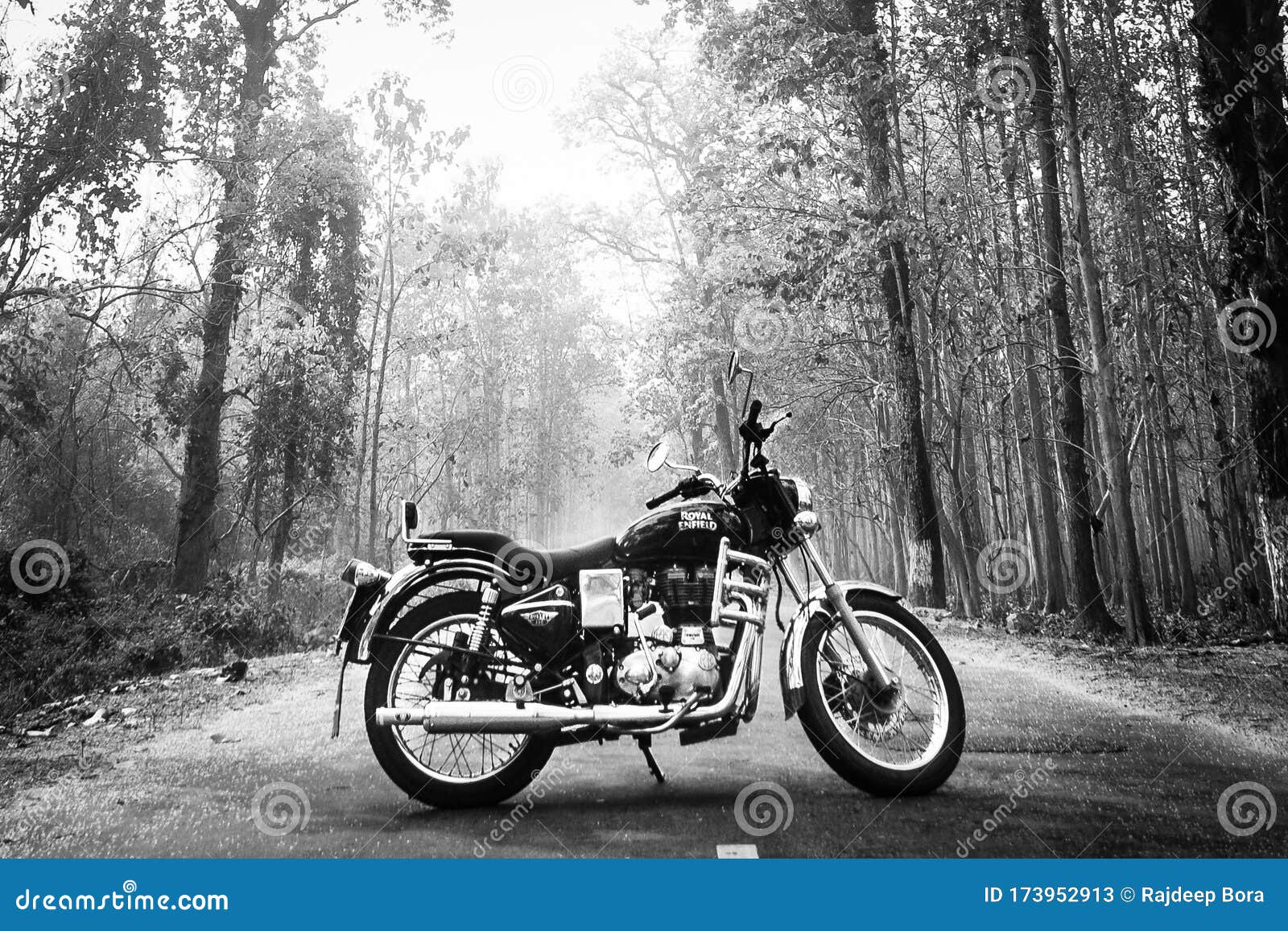 Royal Enfield Solo Rider - the Best Standing Editorial Stock Photo - Image  of bull, lone: 173952913