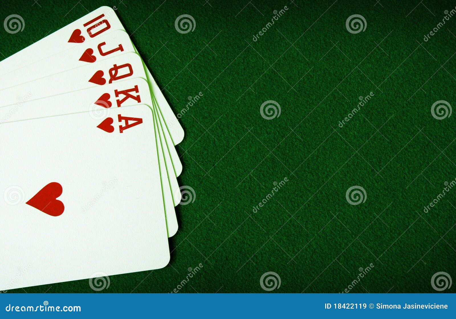 Royal Flush Hearts stock image. Image of king, loss, poker - 18422119