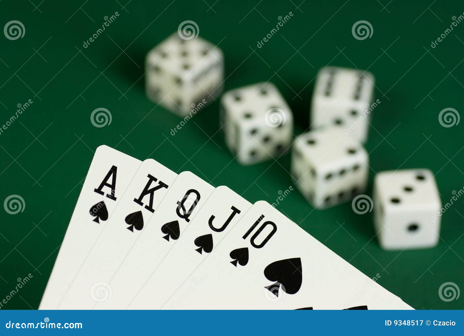 Royal Flush Spades stock image. Image of spades, gambling 9348517