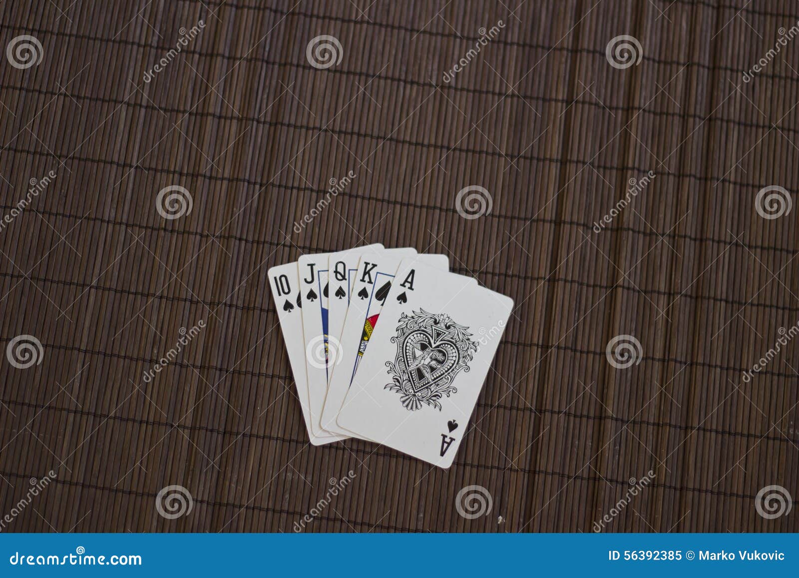 Royal Flush in Spades stock image. Image of poker, cards 56392385
