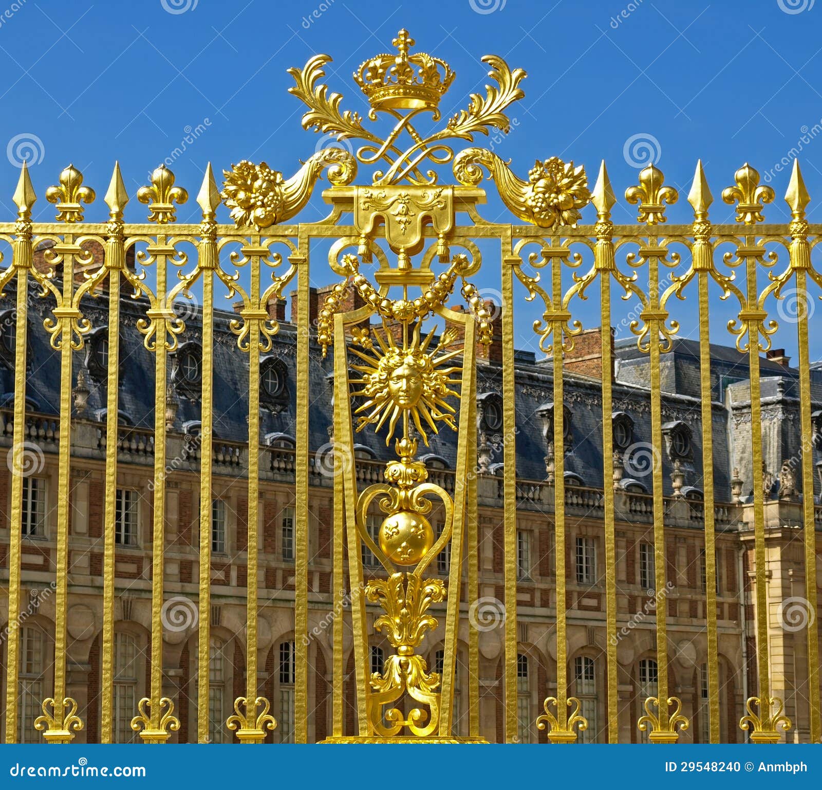 Royal Gate at Versailles stock photo. Image of summer 29548240