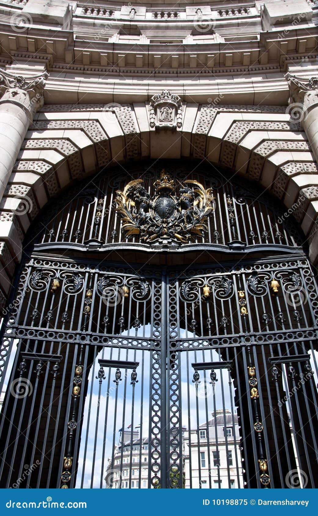 Royal Gates stock image. Image of tourist, arms, attraction 10198875