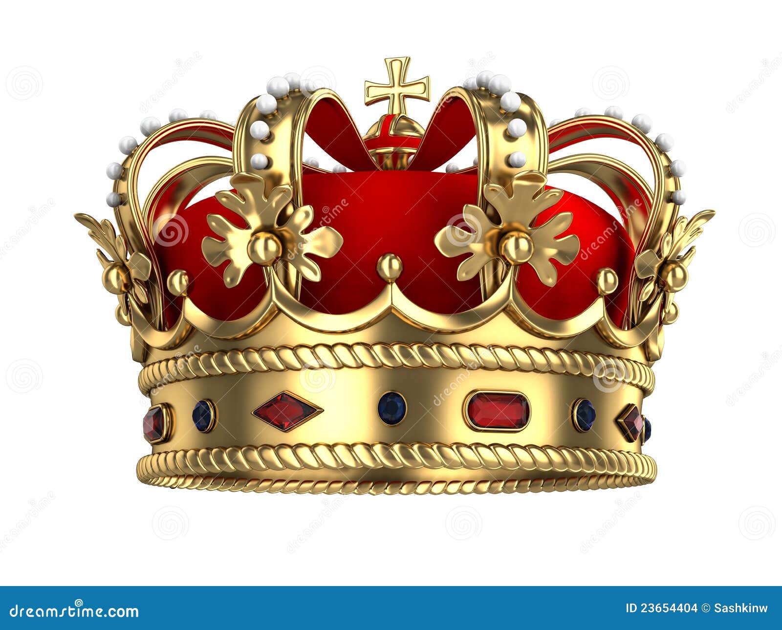 Royal Gold Crown Stock Images - Image: 23654404