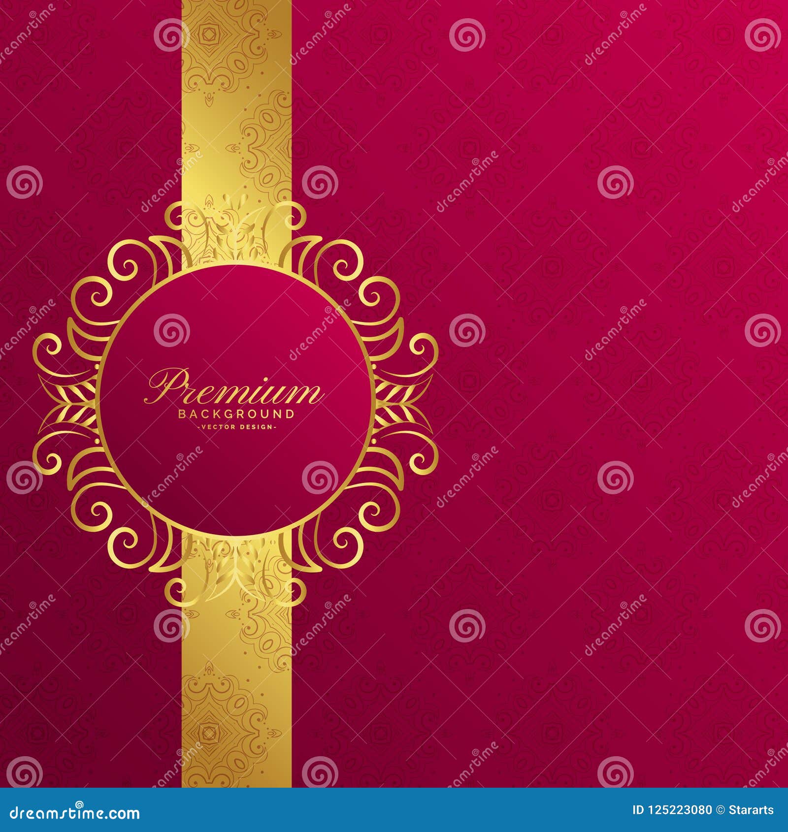 Royal Invitation Golden Background Design Stock Vector - Illustration of  design, card: 125223080