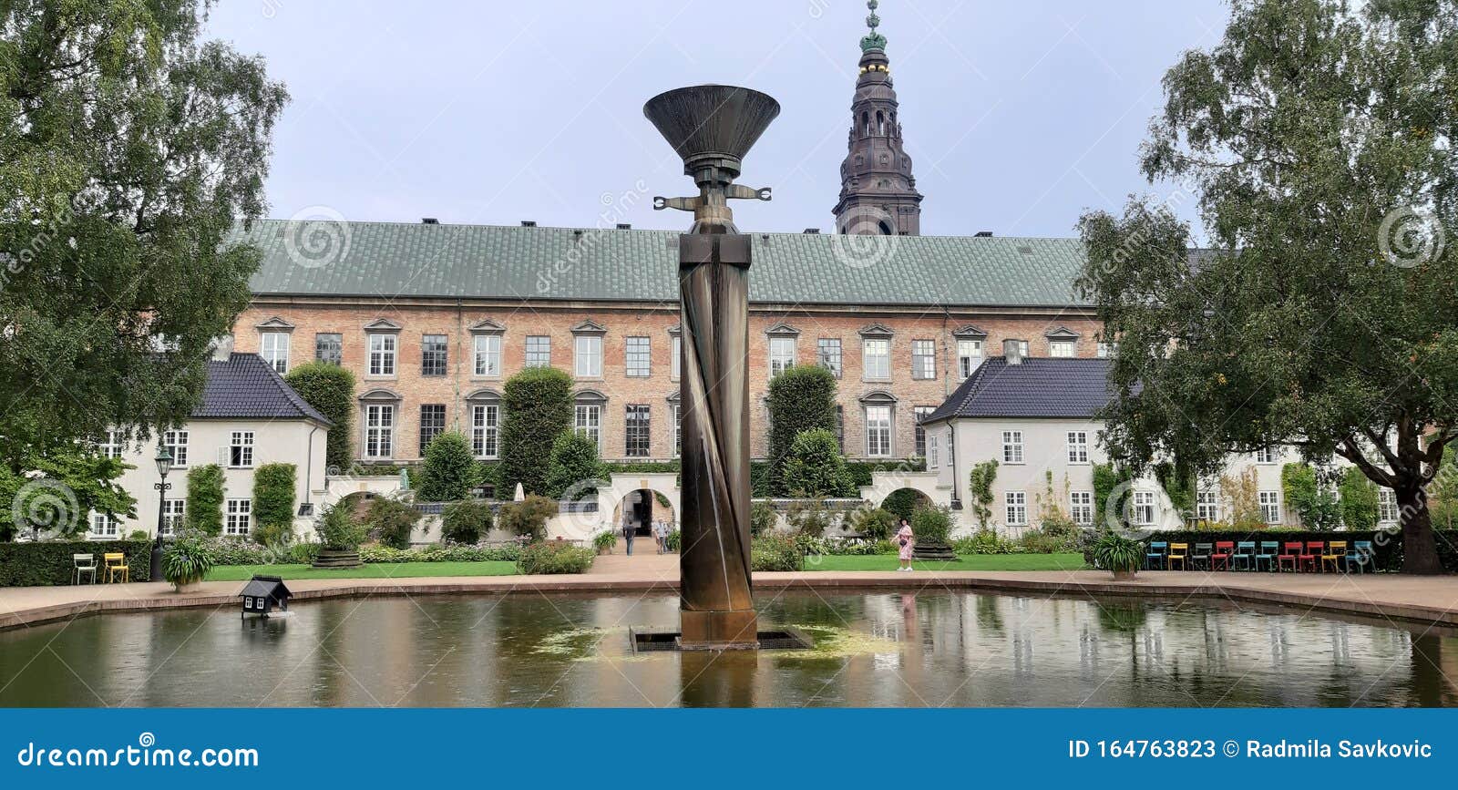 royal library garden, christiansborg palac, copenhagen, denmark