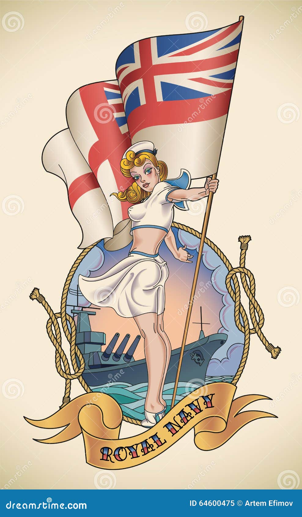 Royal Navy girl stock vector. Illustration of banner - 64600475 Royal Navy girl stock vector. Illustration of banner - 64600475