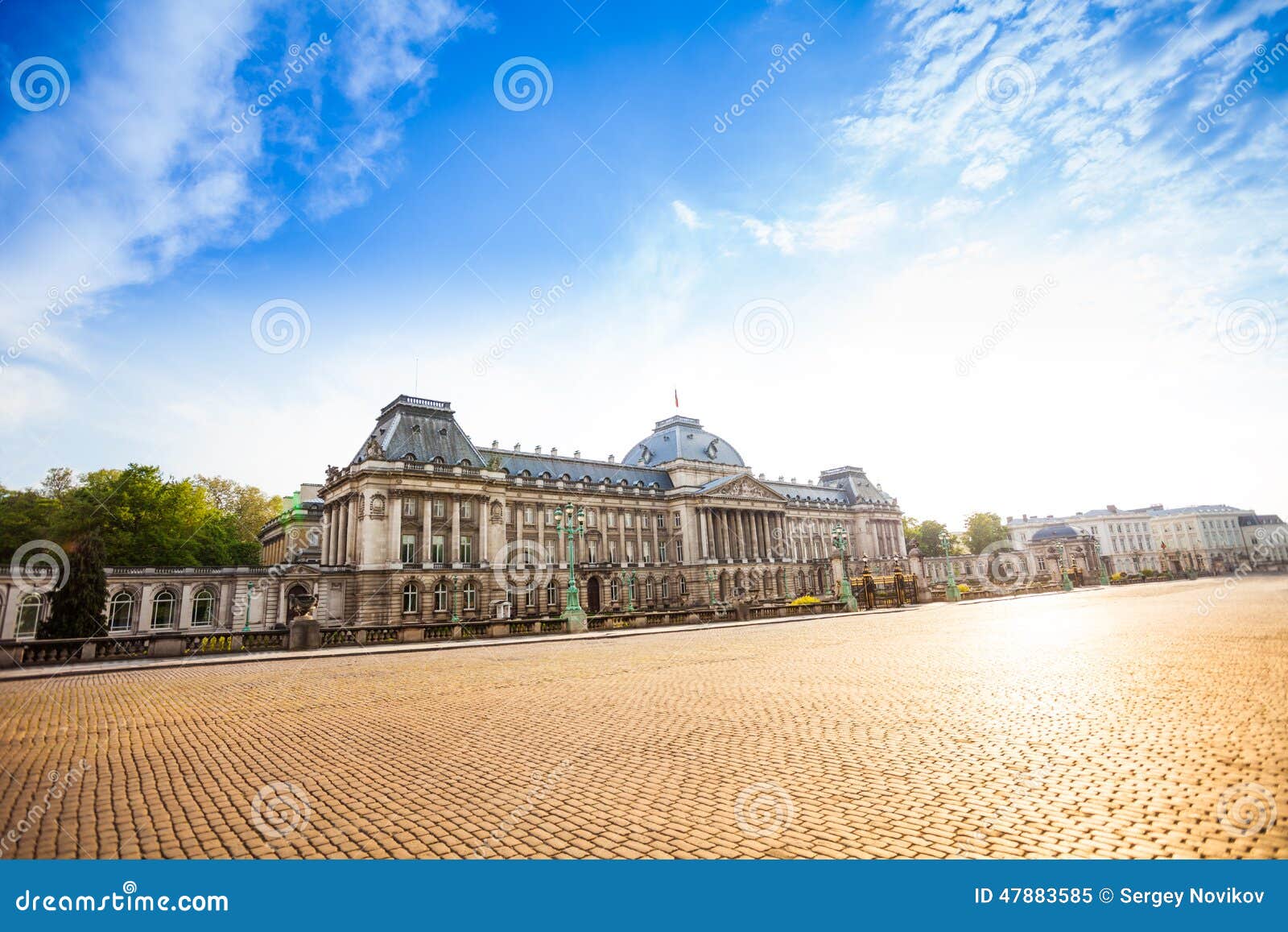royal palace of brussels at daytime in belgium