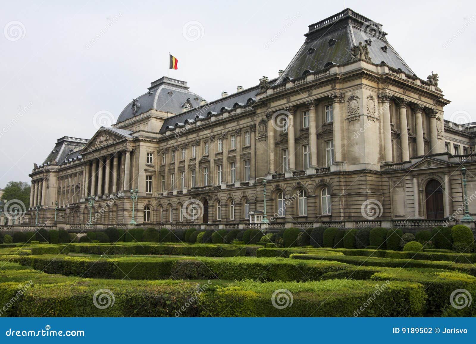 Royal Palace en Bruselas. El palacio real en el centro de Bruselas, Bélgica