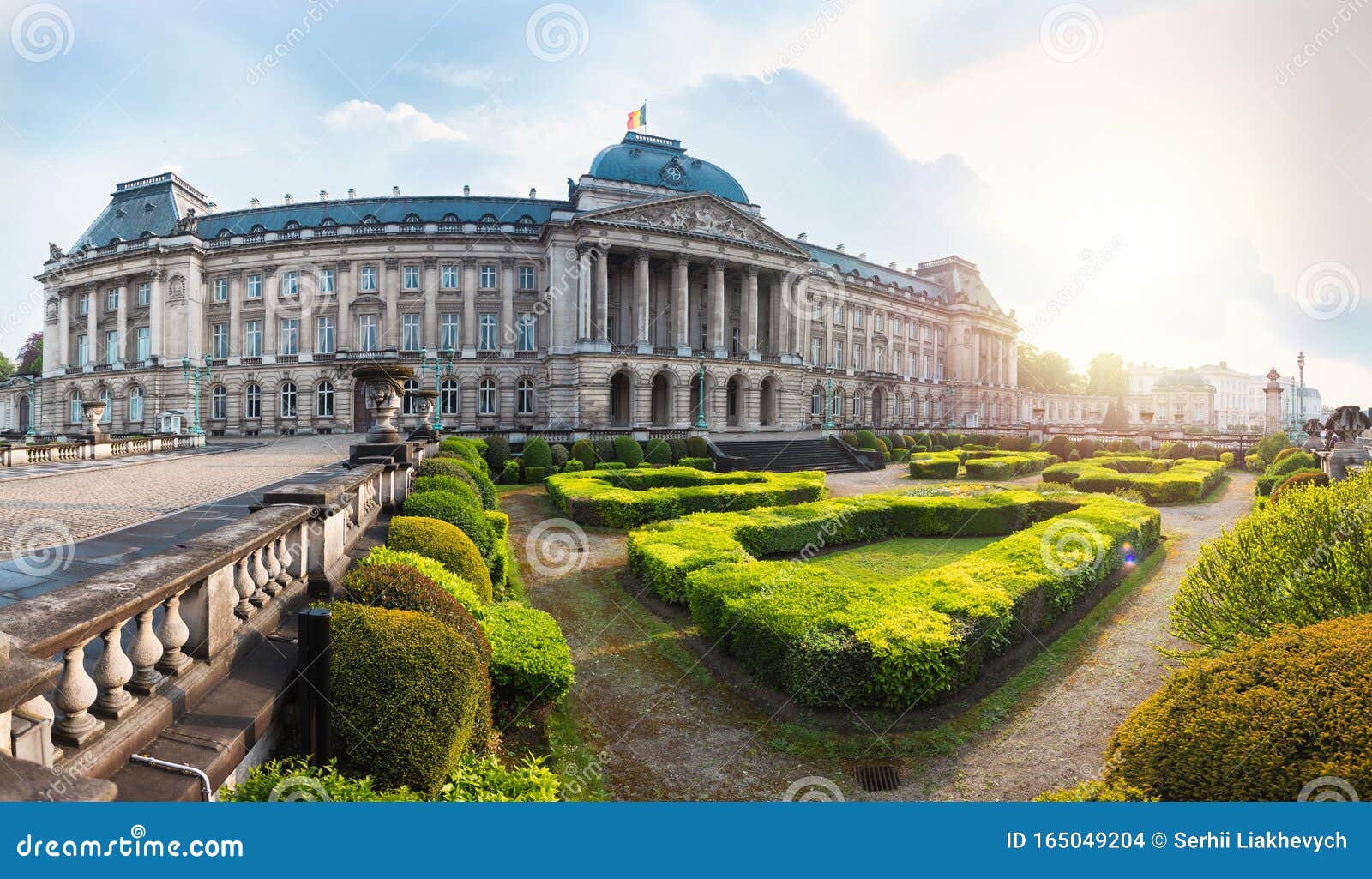 Brussels At Sunset, Brussels, Belgium Stock Photo - Image 