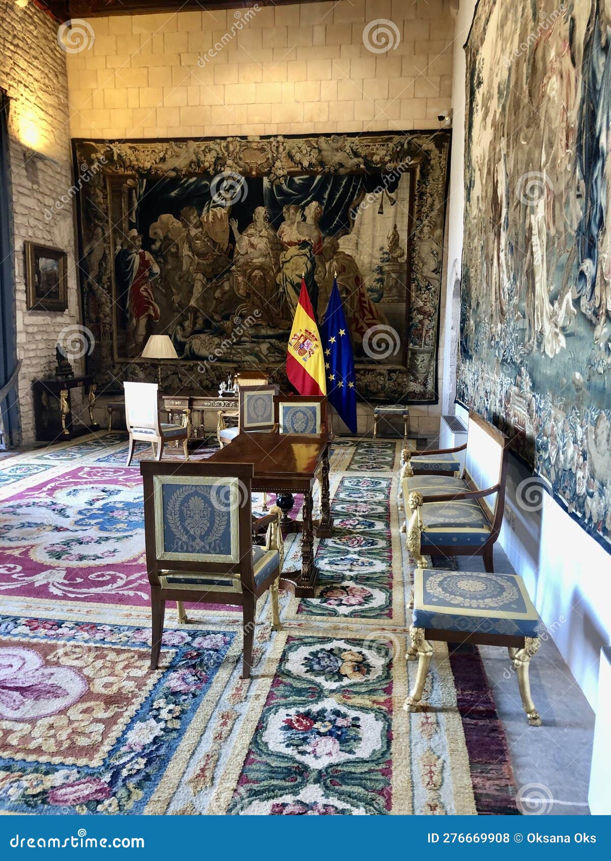 the royal palace of la almudaina, city palma de mallorca, balearic islands, spain.